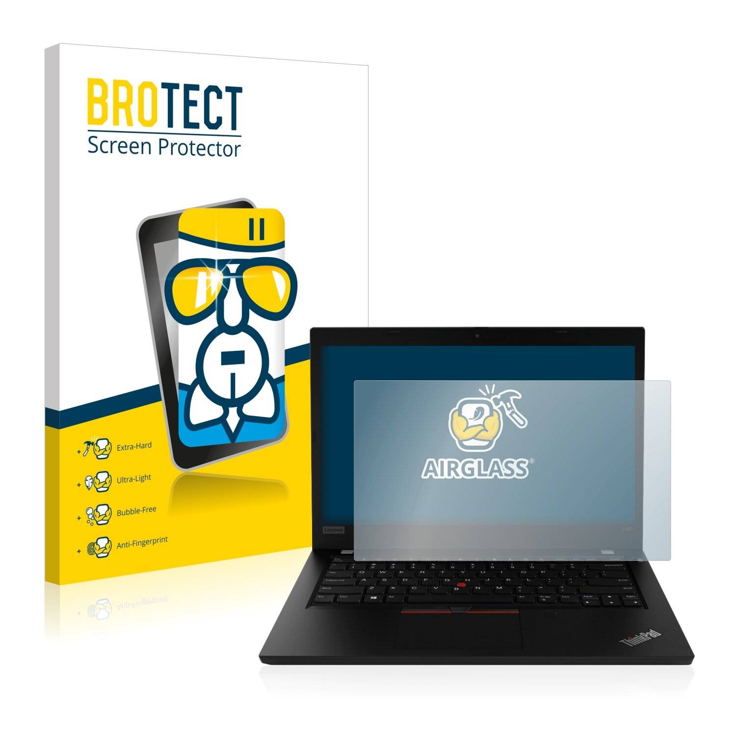 BROTECT AirGlass Schutzglas Folie für Lenovo ThinkPad