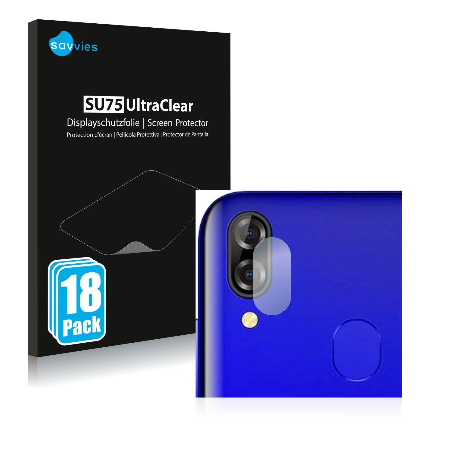 18x Savvies SU75 Displayschutzfolie für Blackview A60 Pro (NUR