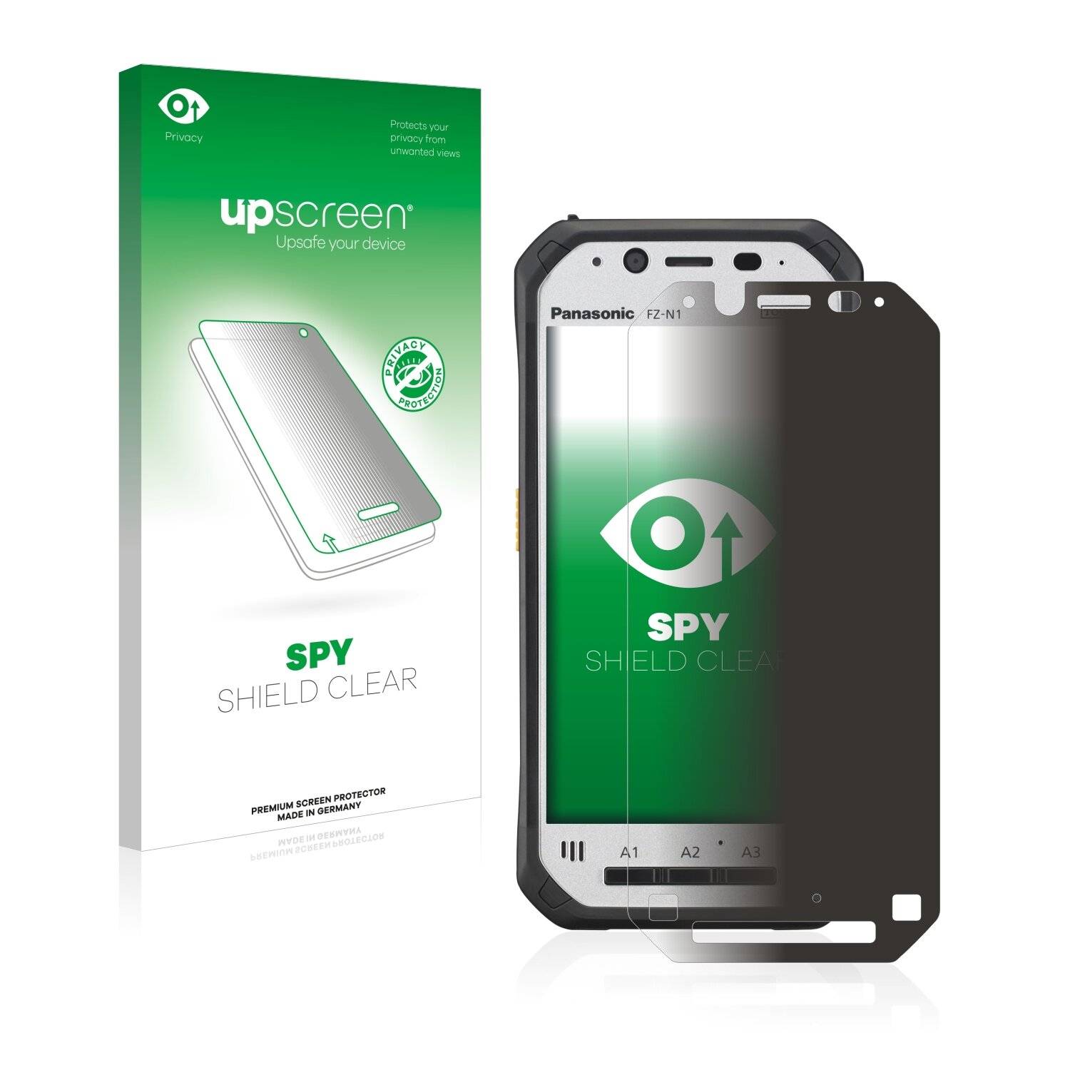 upscreen Spy Shield Clear Premium Blickschutzfolie für Panasonic Toughbook