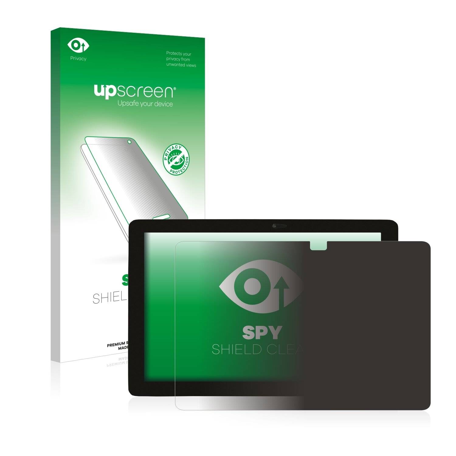 upscreen Spy Shield Clear Premium Blickschutzfolie für Captiva Pad 10