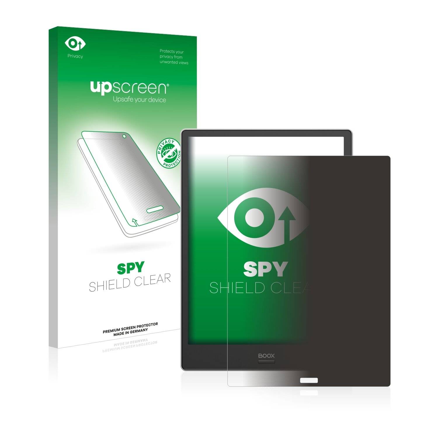 upscreen Spy Shield Clear Premium Blickschutzfolie für Onyx Boox Note