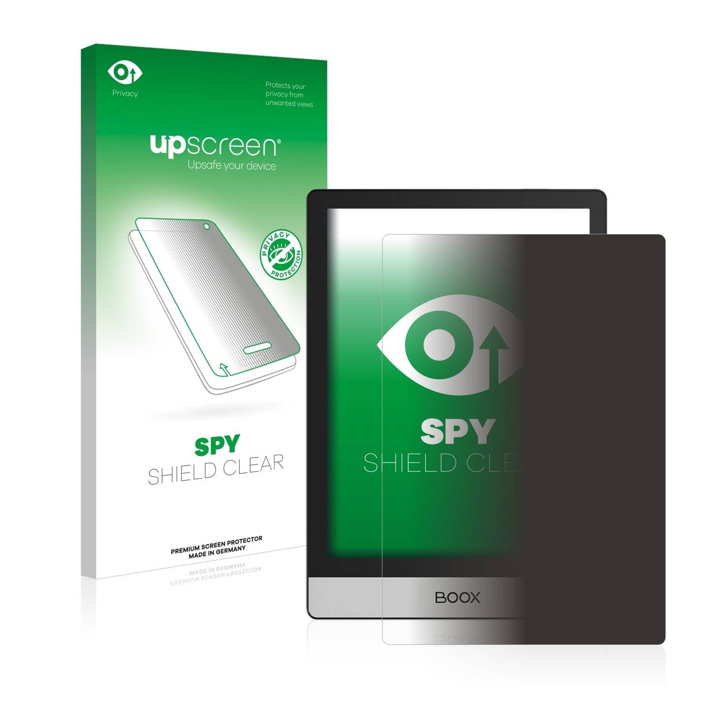 upscreen Spy Shield Clear Premium Blickschutzfolie für Onyx Boox Poke
