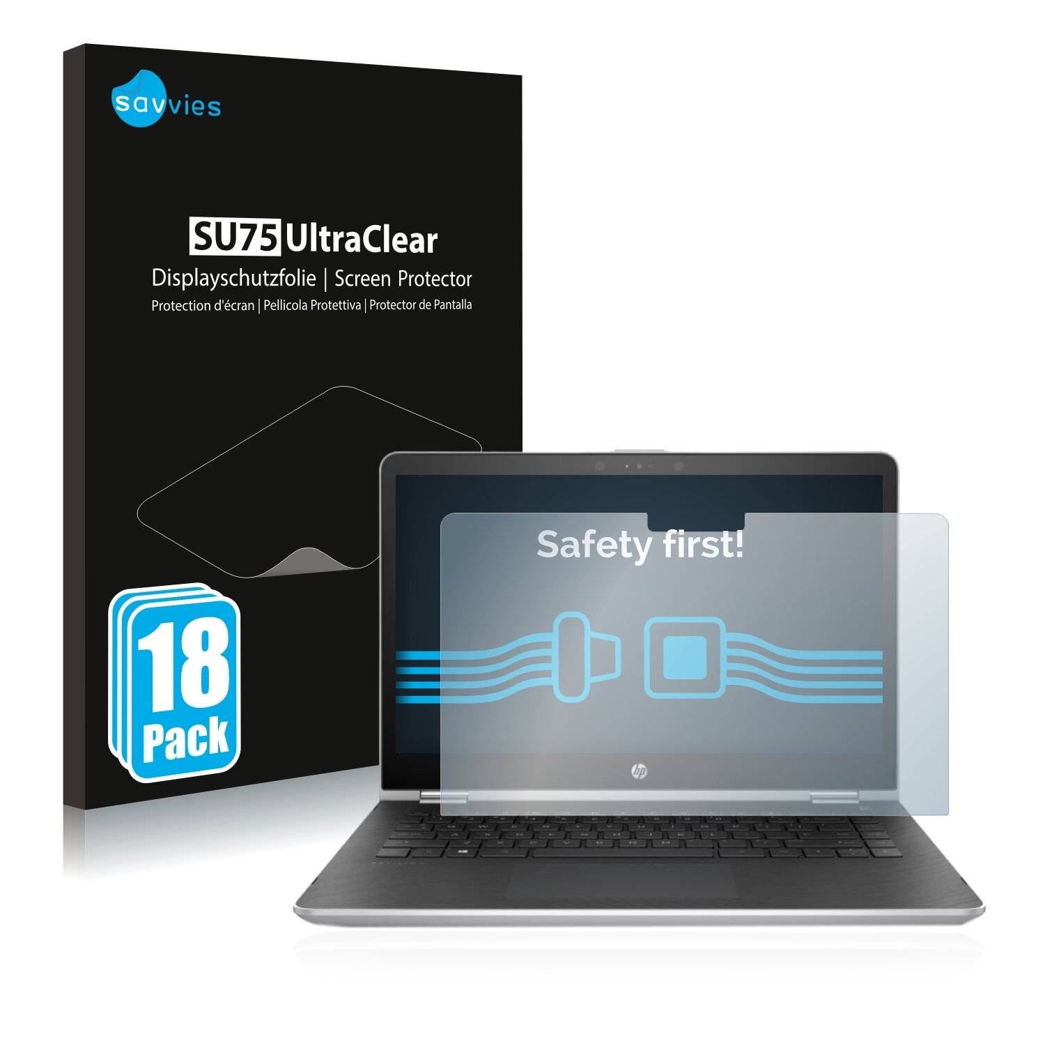 18x Savvies SU75 Displayschutzfolie für TCL 10 Pro (NUR