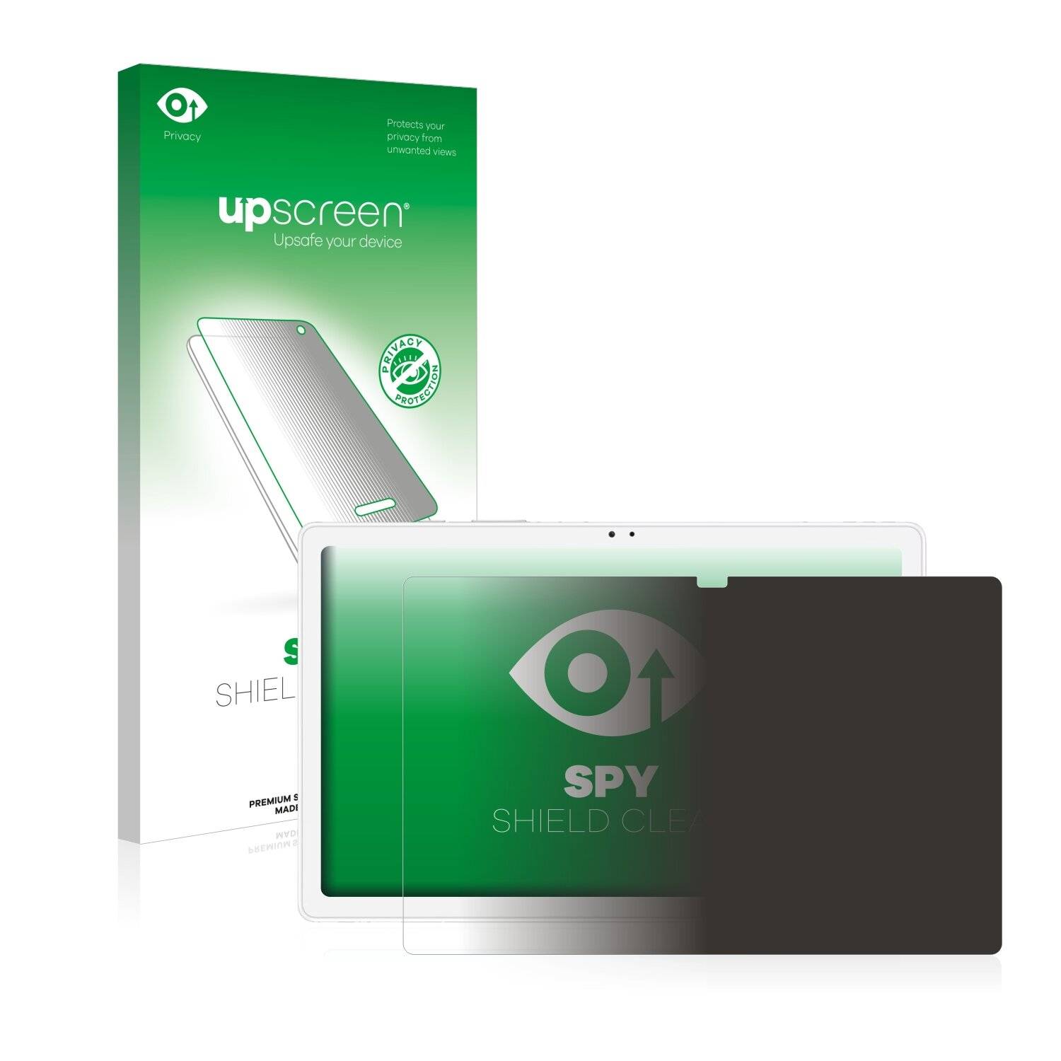 upscreen Spy Shield Clear Premium Blickschutzfolie für Samsung Galaxy Tab A7 10.4 WiFi 2020