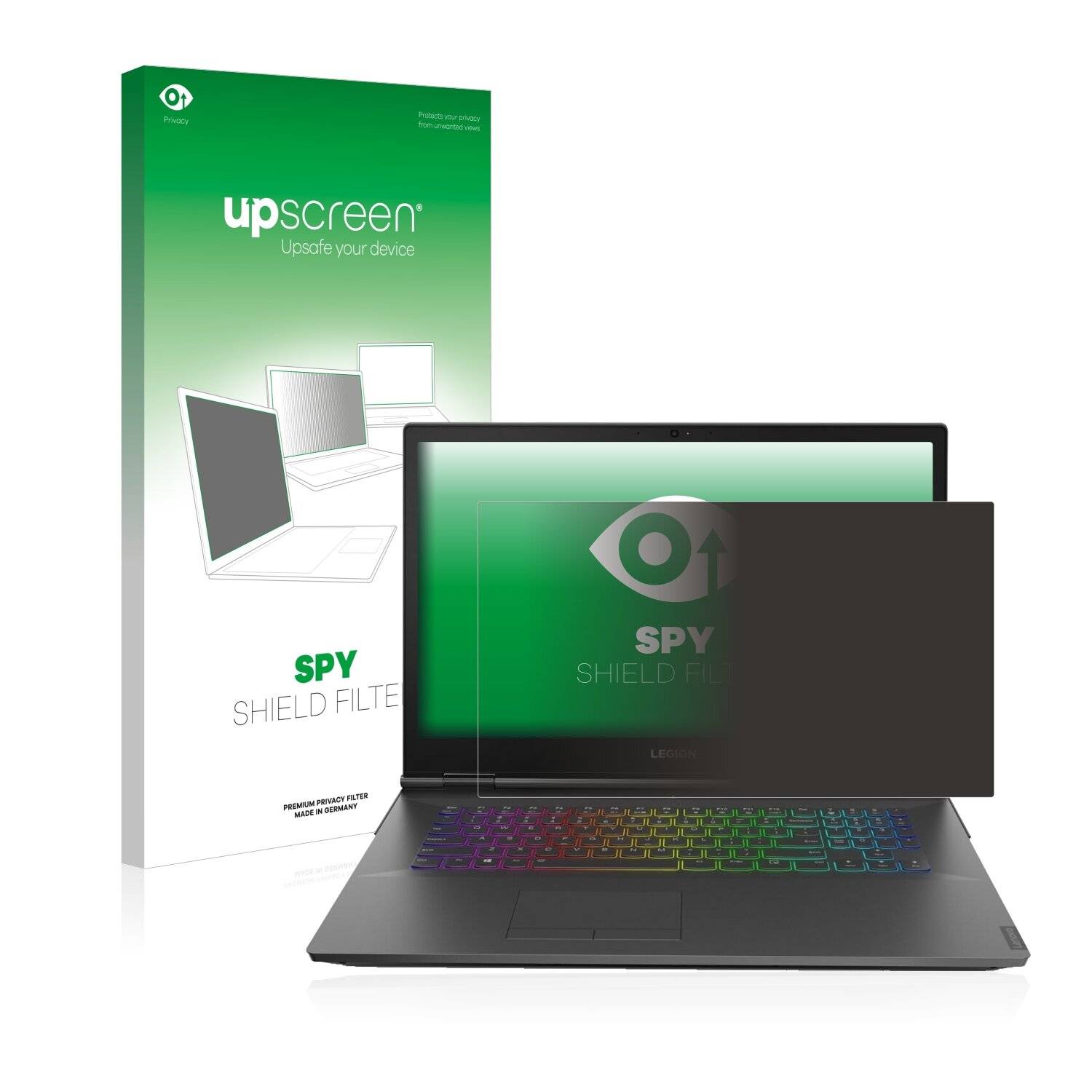 upscreen Spy Shield Filter Premium Blickschutzfilter für Lenovo Legion Y740