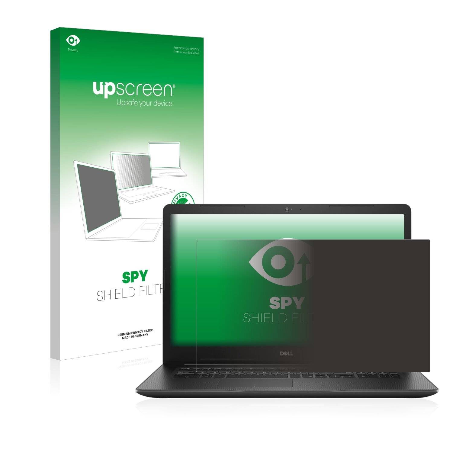 upscreen Spy Shield Filter Premium Blickschutzfilter für Dell Inspiron 17