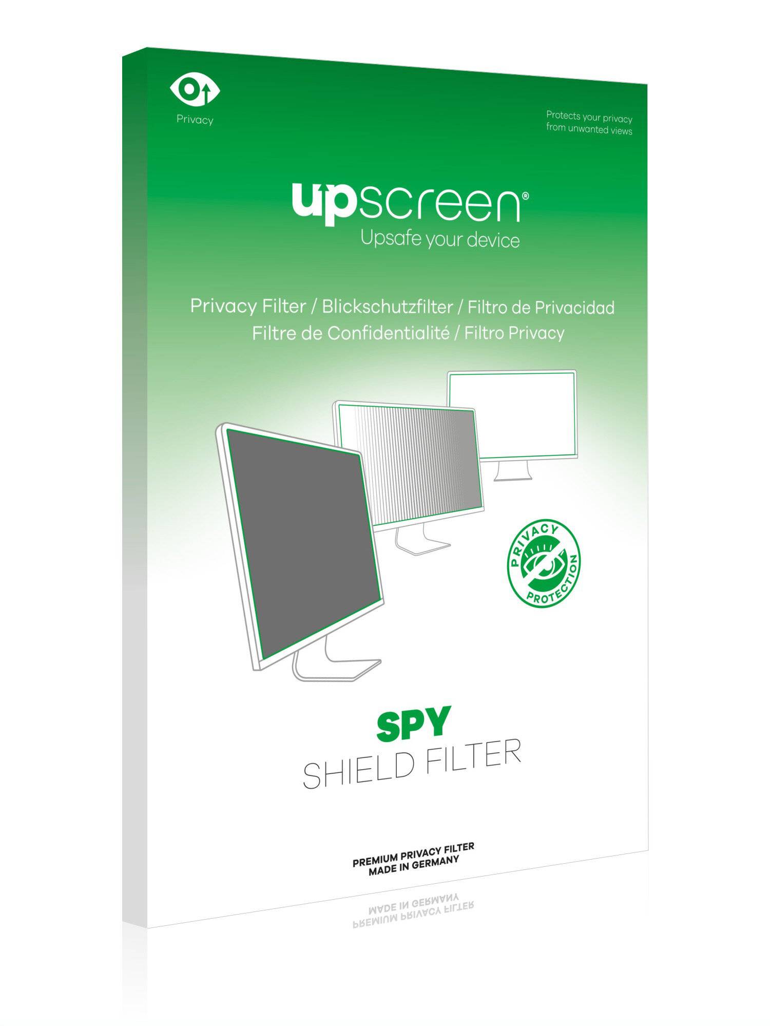 upscreen Spy Shield Filter Premium Blickschutzfilter für Standardgrößen mit 22.5 Zoll