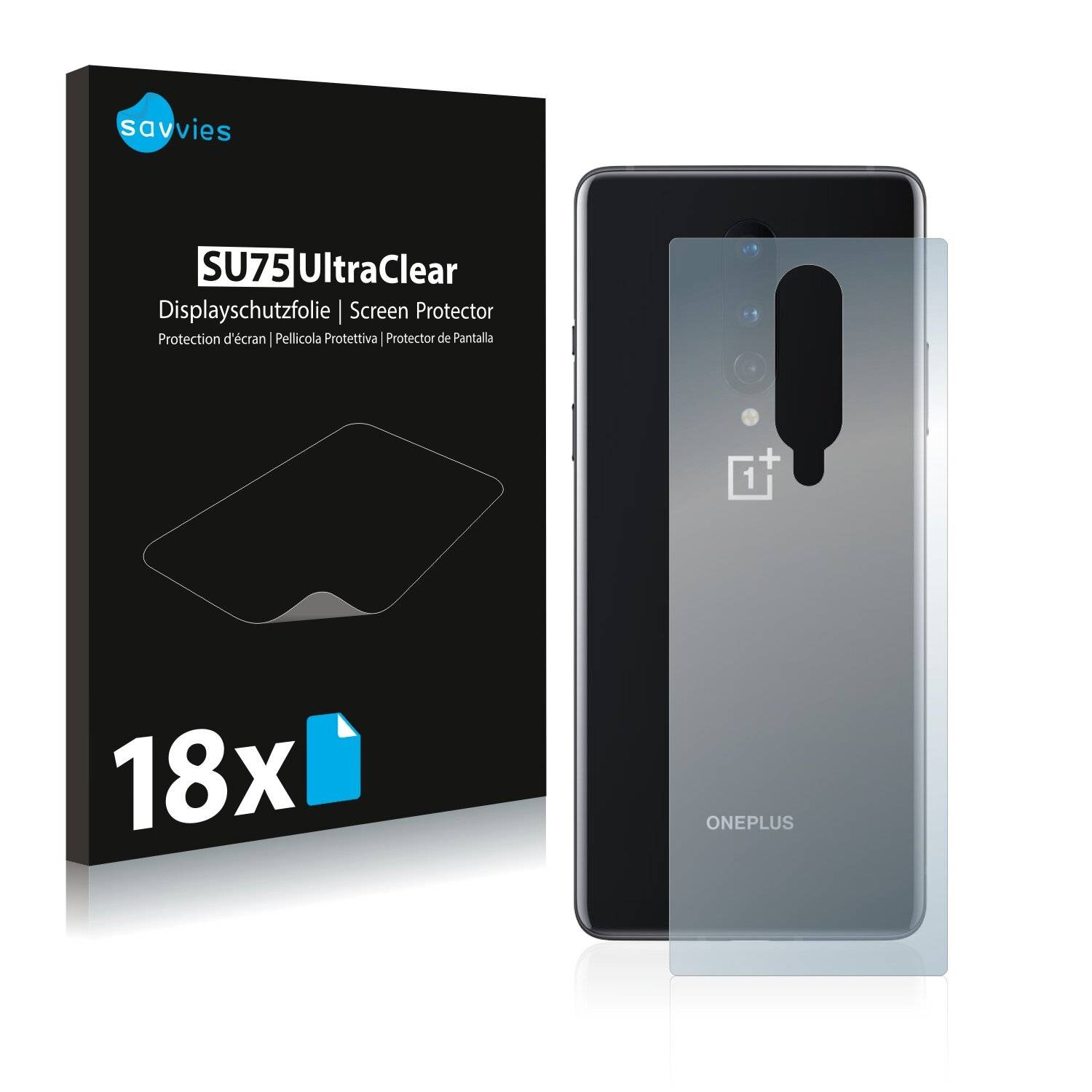18x Savvies SU75 Displayschutzfolie für OnePlus 8
