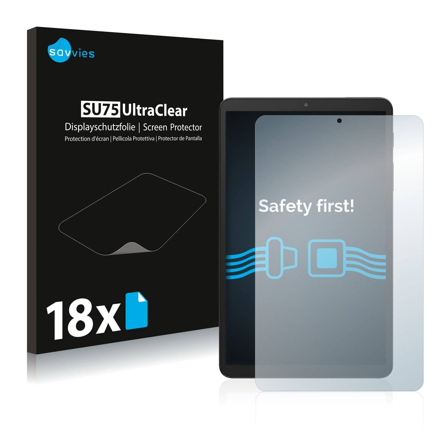 18x Savvies SU75 Displayschutzfolie für Samsung Galaxy Tab A 8.4