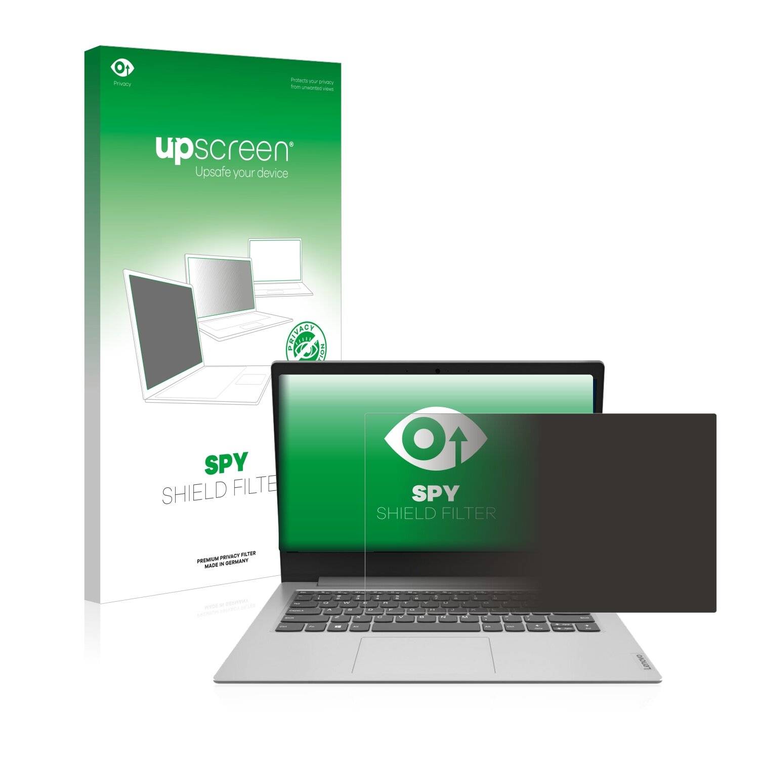 upscreen Spy Shield Filter Premium Blickschutzfilter für Lenovo IdeaPad Slim 1