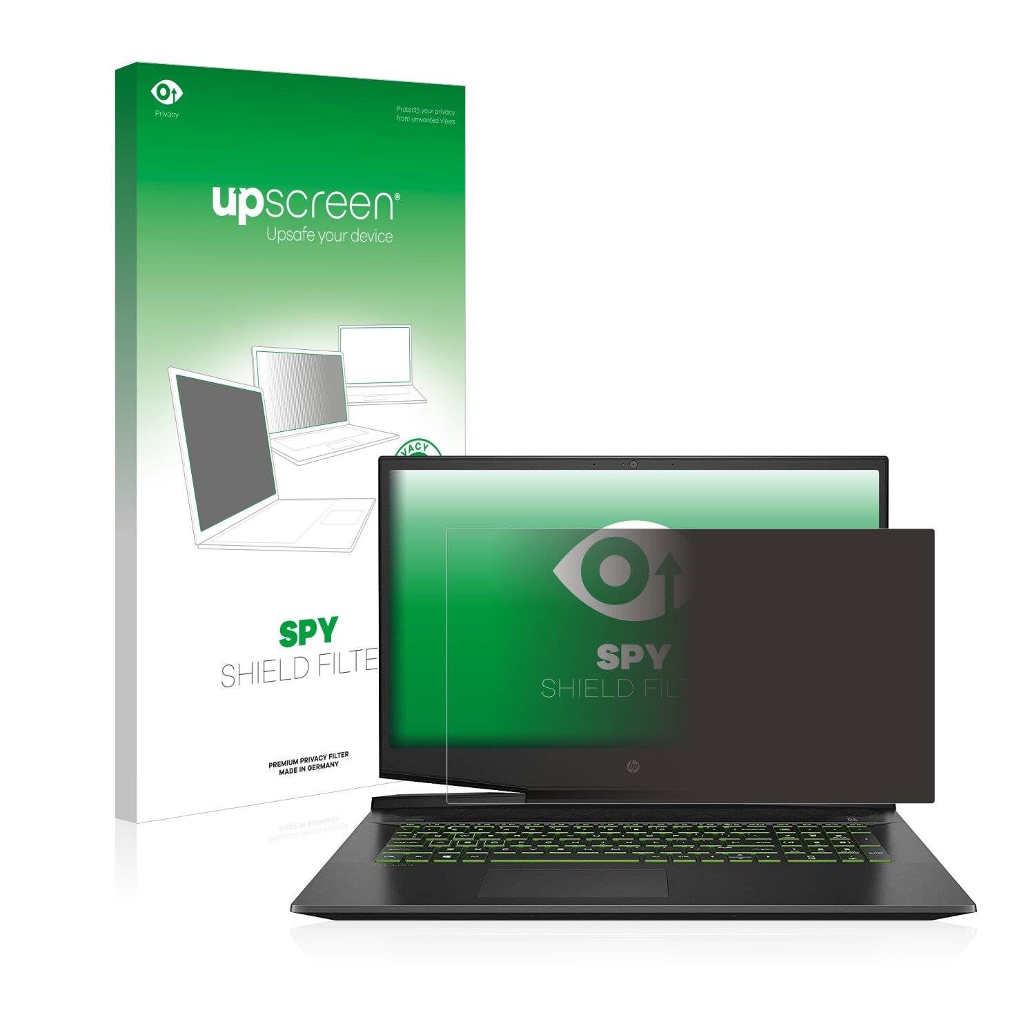 upscreen Spy Shield Filter Premium Blickschutzfilter für HP Pavilion Gaming