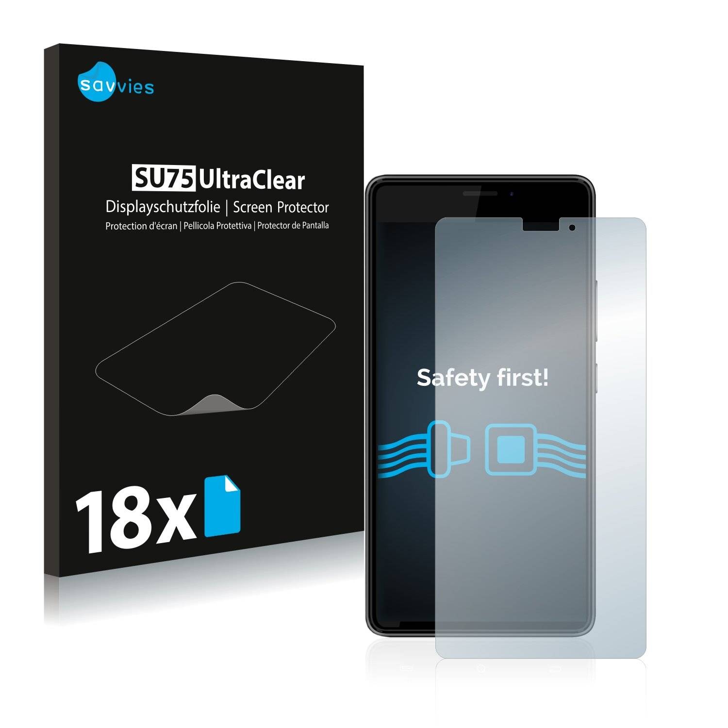 18x Savvies SU75 Displayschutzfolie für Cubot
