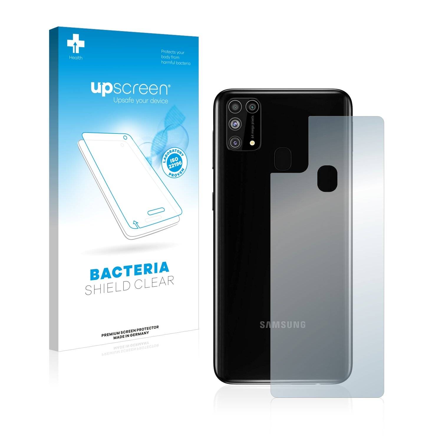 upscreen Bacteria Shield Clear Premium Antibakterielle Displayschutzfolie für Samsung Galaxy