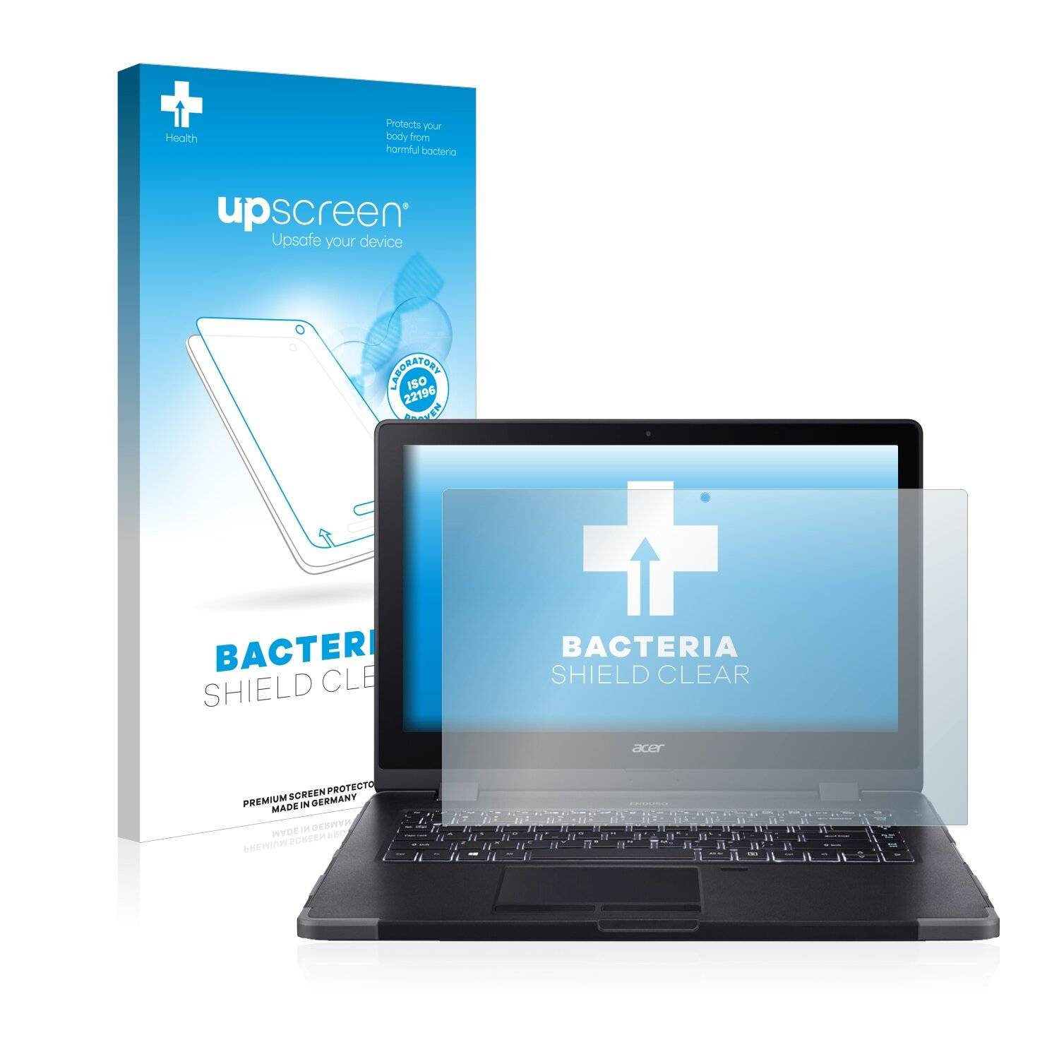 upscreen Bacteria Shield Clear Premium Antibakterielle Displayschutzfolie für Acer Enduro N3