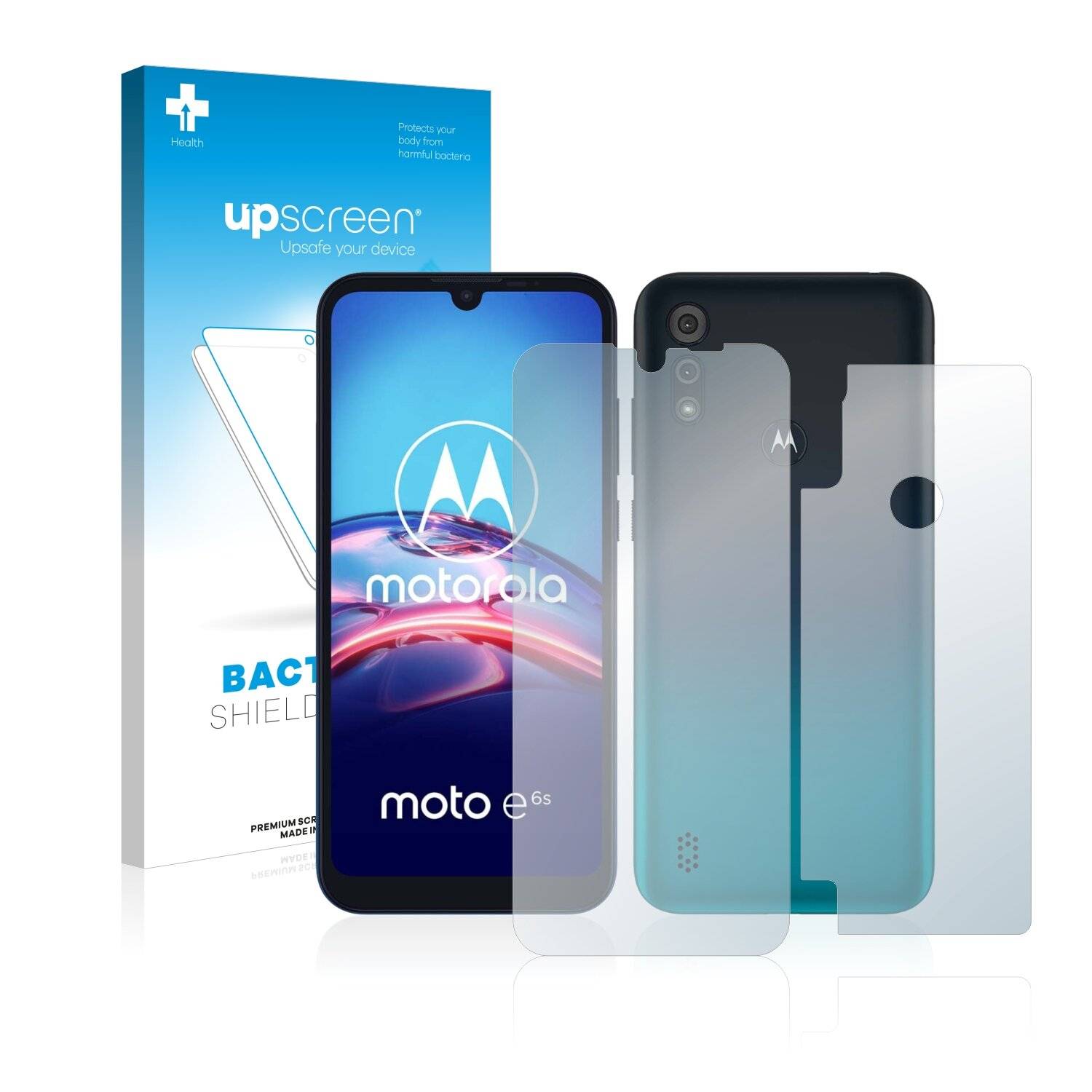 upscreen Bacteria Shield Clear Premium Antibakterielle Displayschutzfolie für Motorola Moto