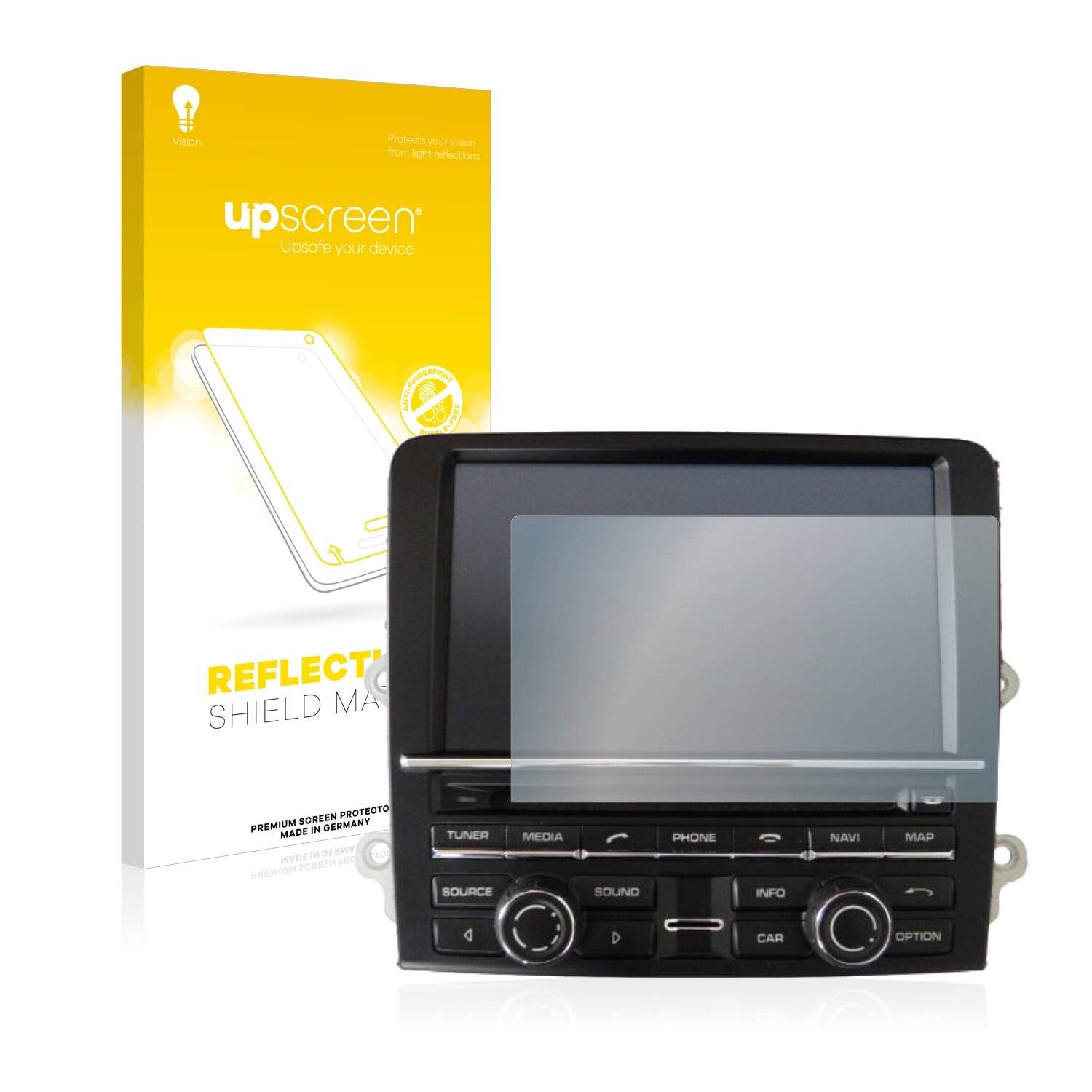upscreen Reflection Shield Matte Premium Displayschutzfolie für Porsche Panamera 4S