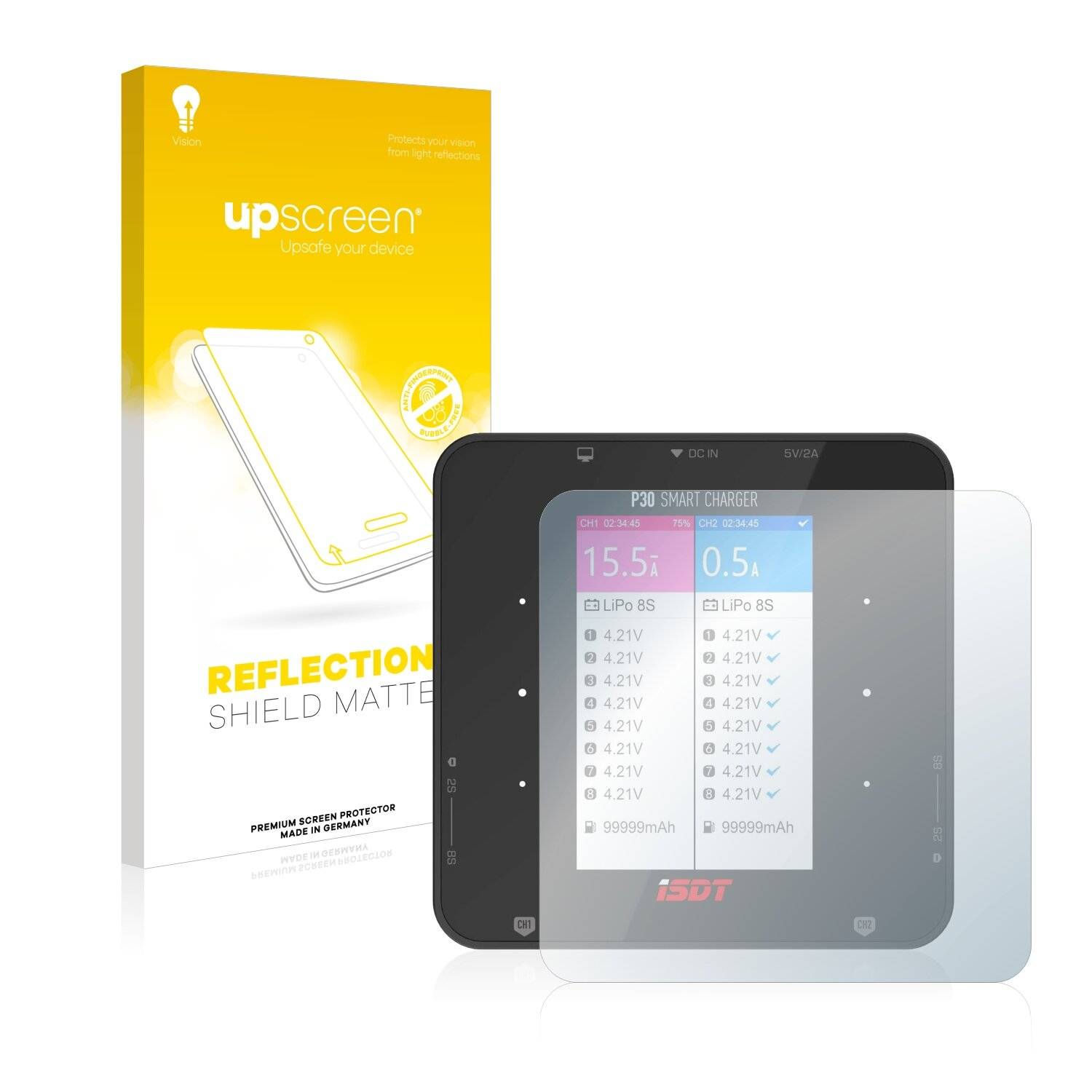 upscreen Reflection Shield Matte Premium Displayschutzfolie für ISDT
