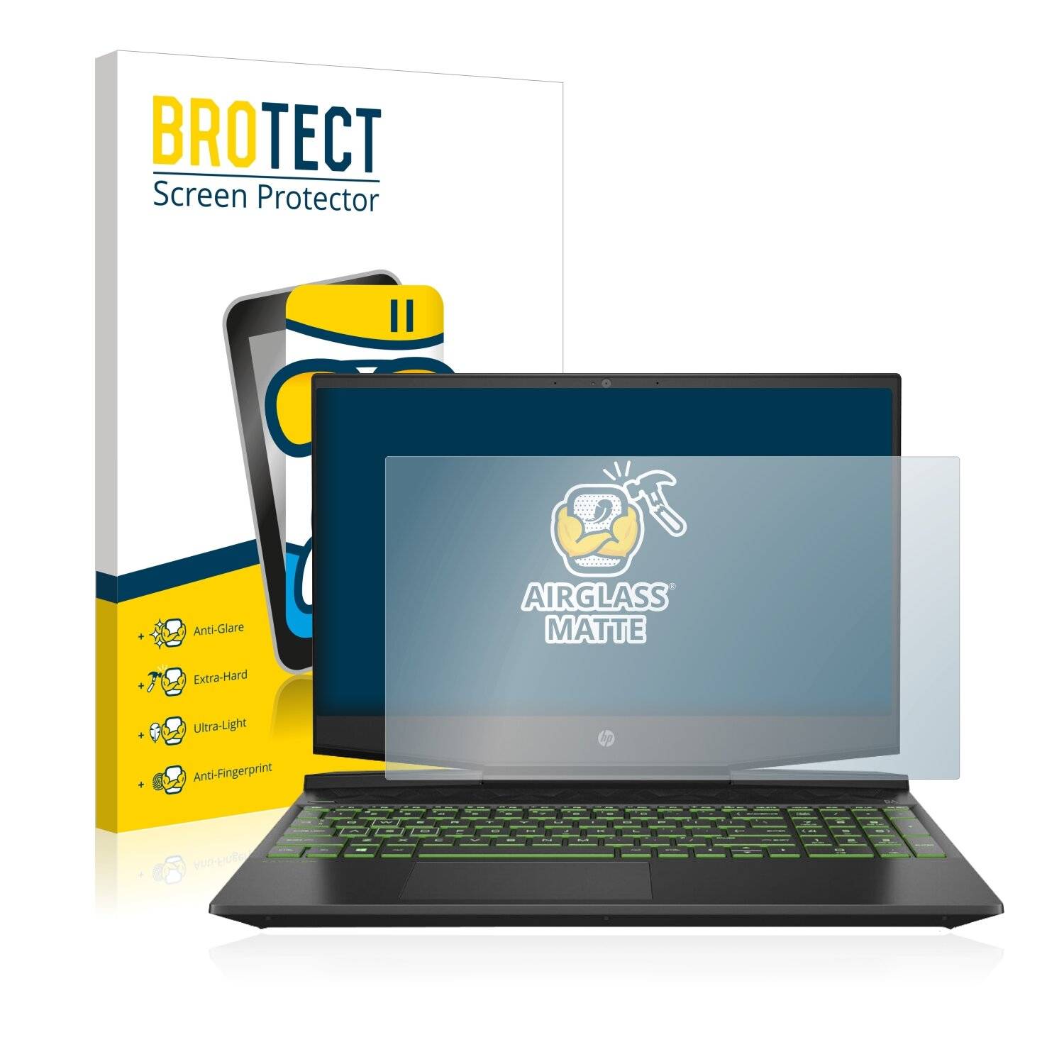 BROTECT AirGlass Matte Schutzglas Folie für HP Pavilion