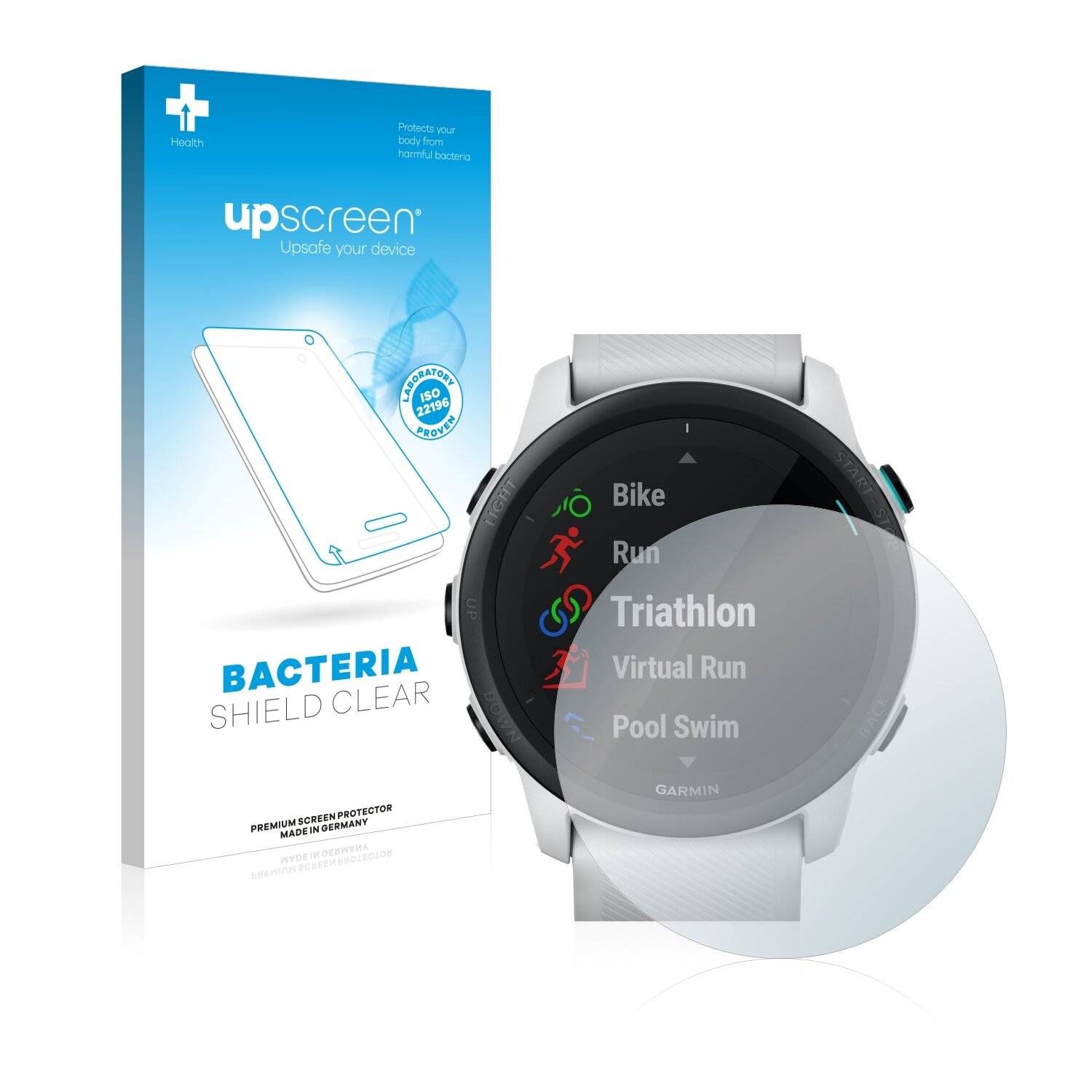 upscreen Bacteria Shield Clear Premium Antibakterielle Displayschutzfolie für Garmin