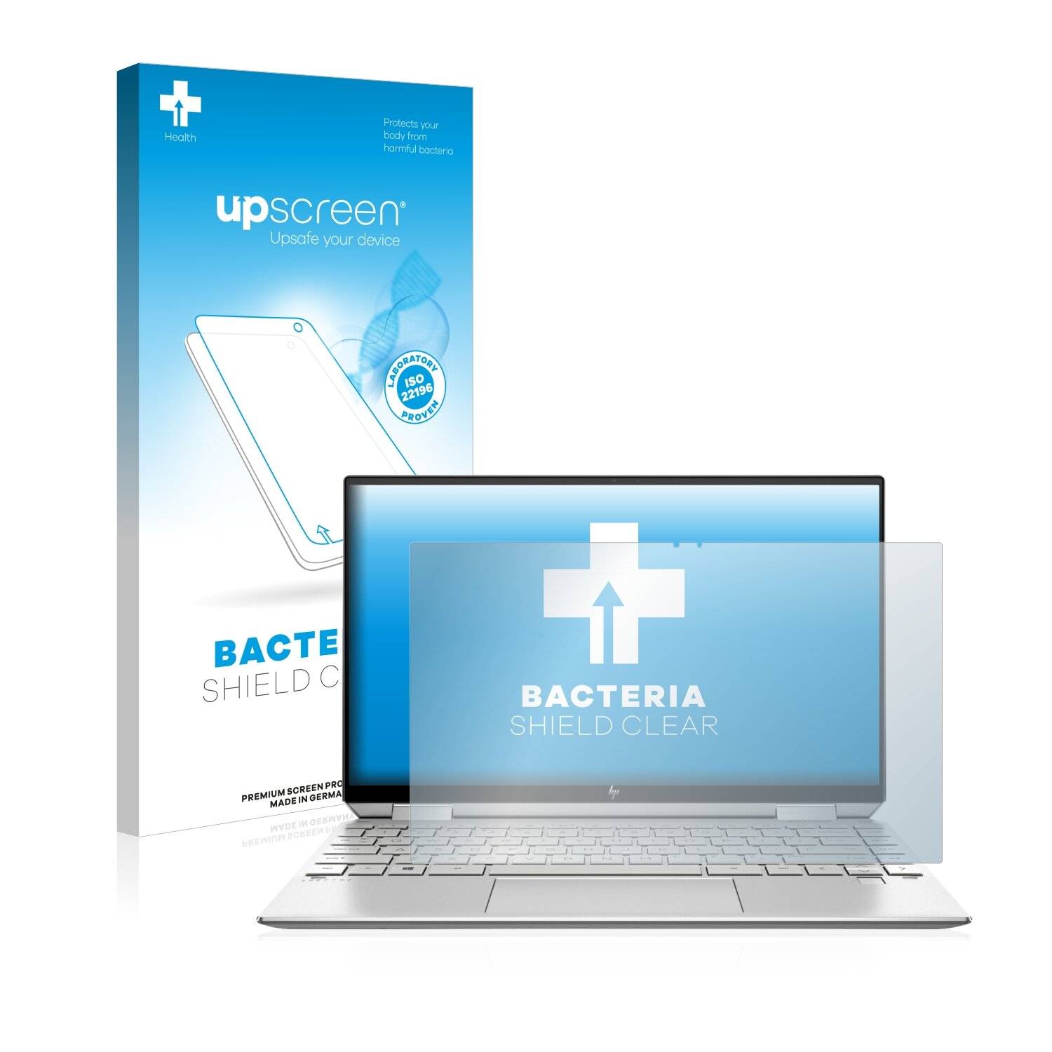 upscreen Bacteria Shield Clear Premium Antibakterielle Displayschutzfolie für HP Spectre