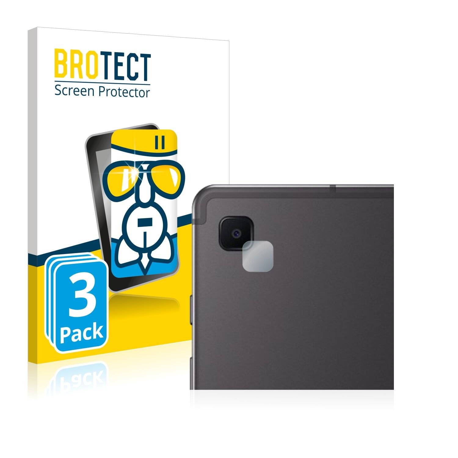 3x BROTECT AirGlass Schutzglas Folie für Samsung Galaxy Tab S6 Lite WiFi 2020 (NUR