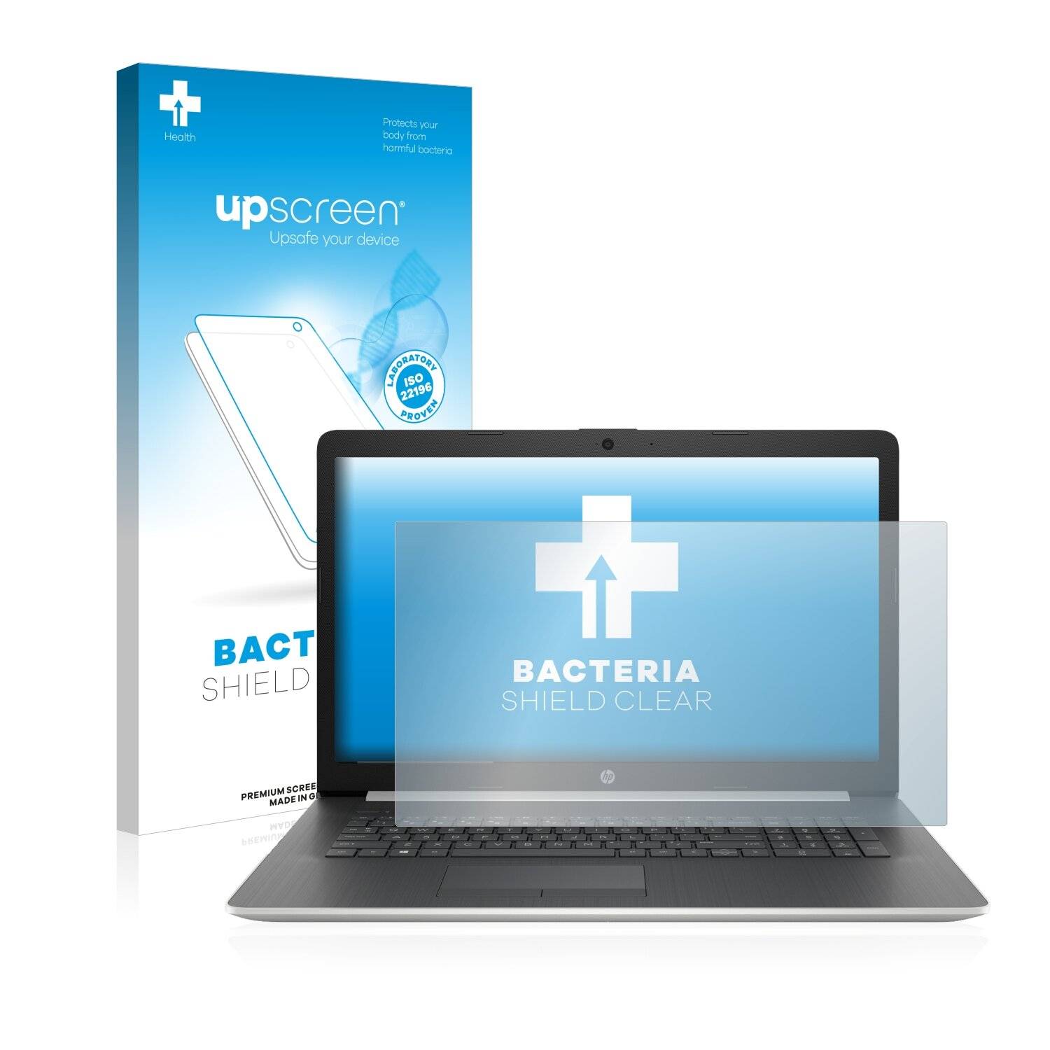 upscreen Bacteria Shield Clear Premium Antibakterielle Displayschutzfolie für HP