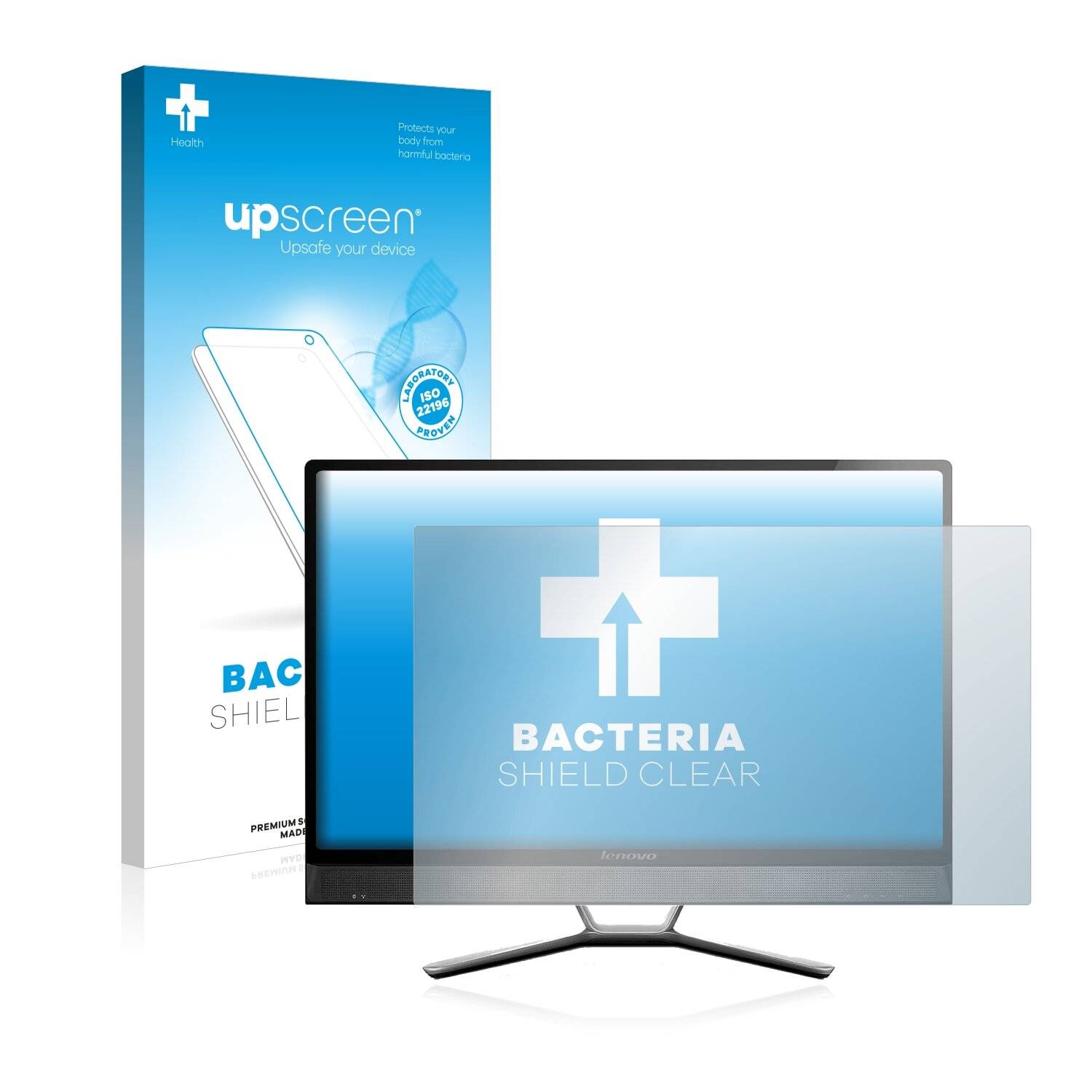 upscreen Bacteria Shield Clear Premium Antibakterielle Displayschutzfolie für Lenovo