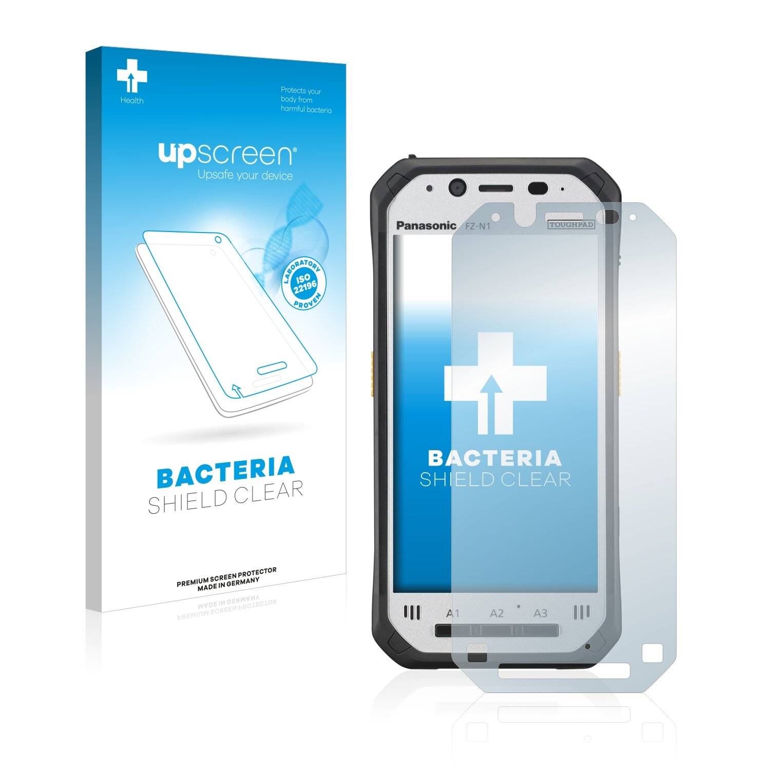 upscreen Bacteria Shield Clear Premium Antibakterielle Displayschutzfolie für Panasonic