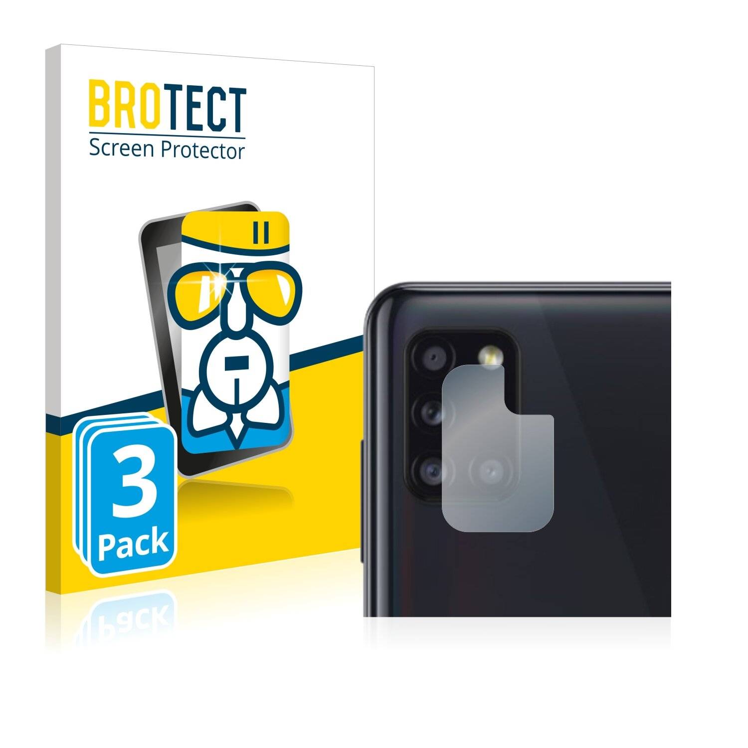 3x BROTECT AirGlass Schutzglas Folie für Samsung Galaxy A31 (NUR