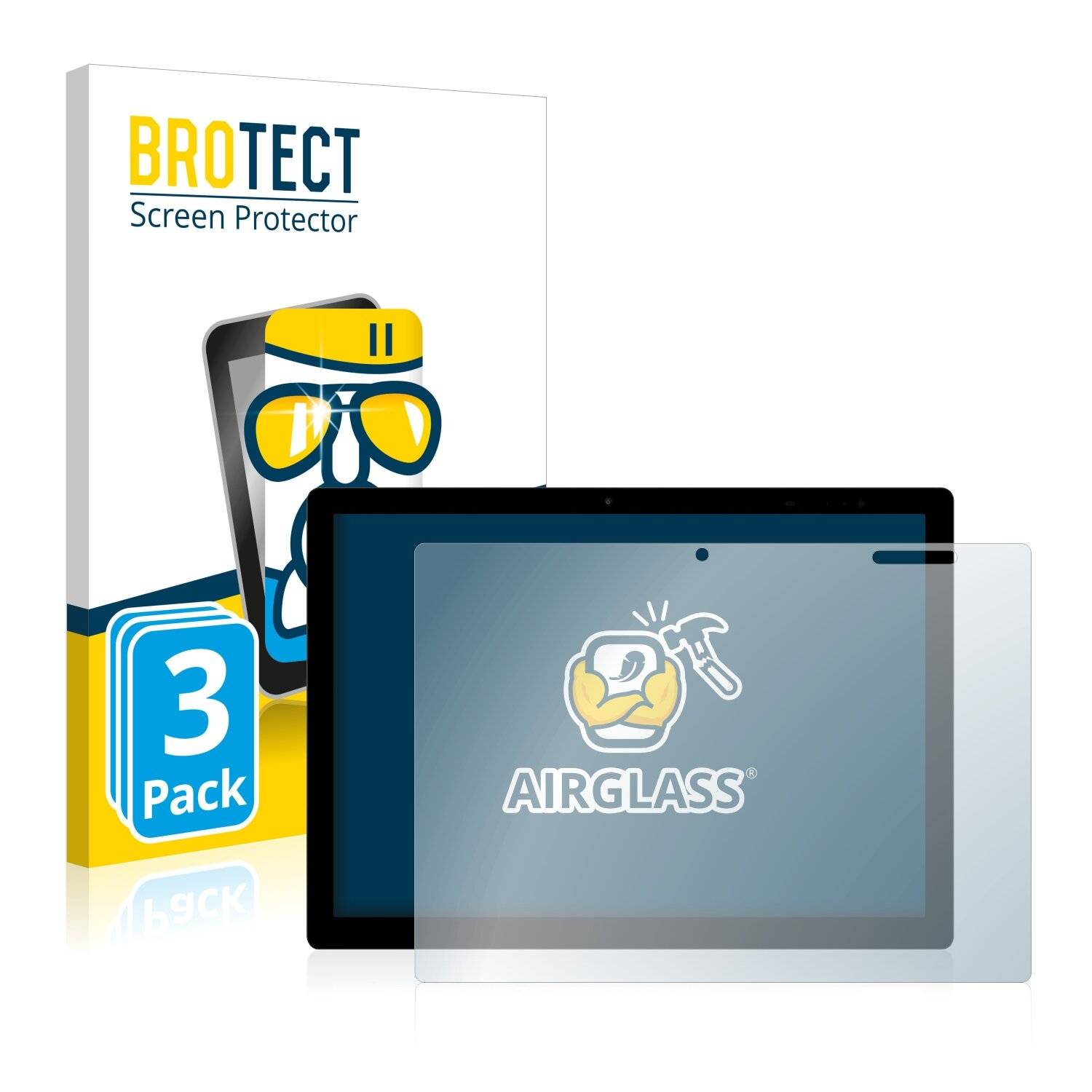 3x BROTECT AirGlass Schutzglas Folie für Chuwi UBook