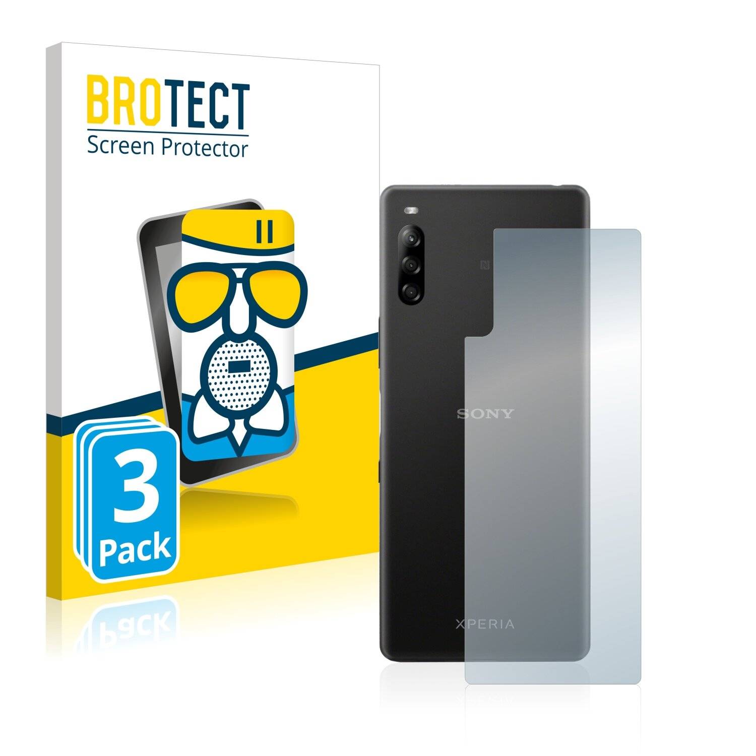 3x BROTECT AirGlass Matte Schutzglas Folie für Sony Xperia L4