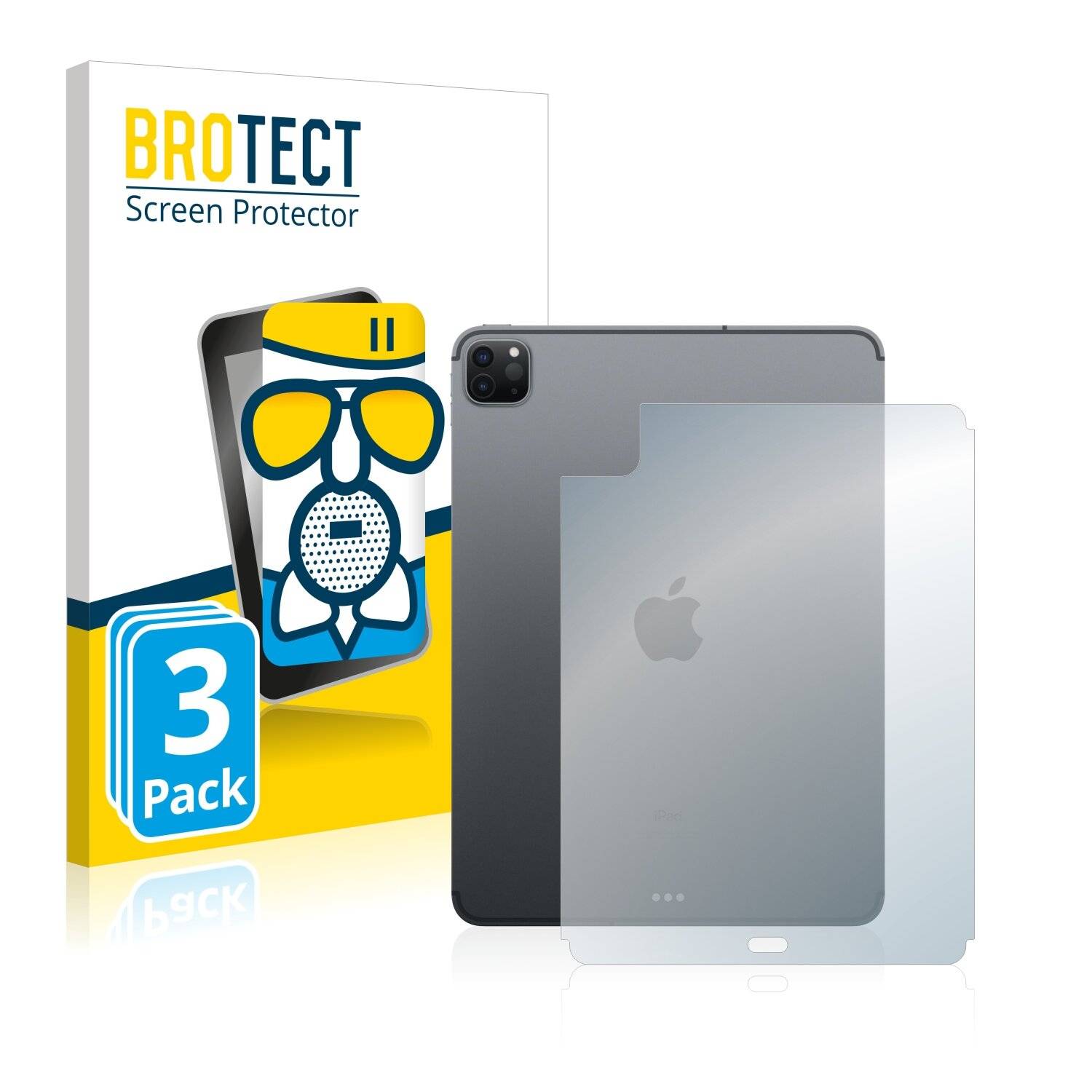 3x BROTECT AirGlass Matte Schutzglas Folie für Apple iPad Pro 11 WiFi Cellular 2020