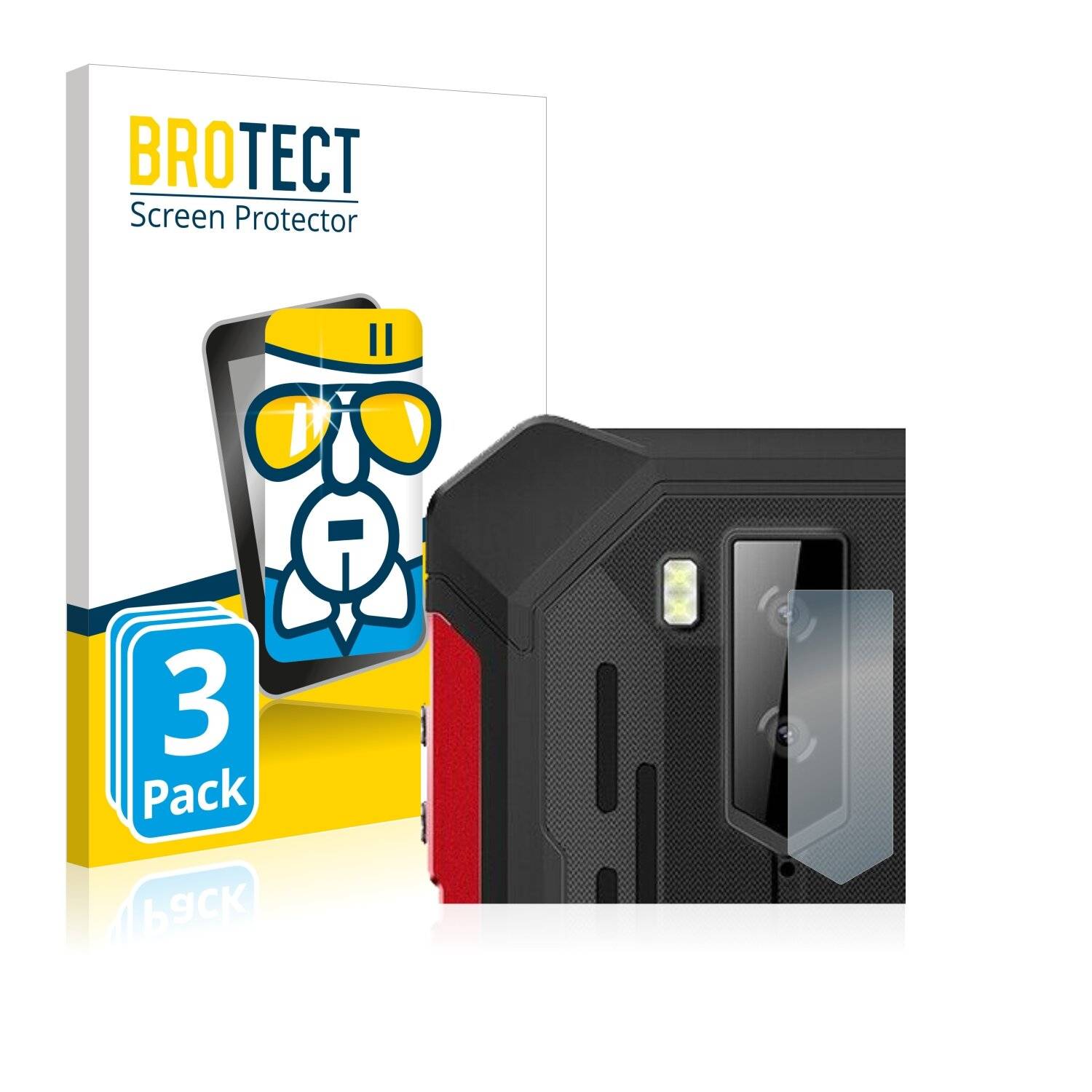 3x BROTECT AirGlass Schutzglas Folie für Ulefone Armor X5 Pro (NUR