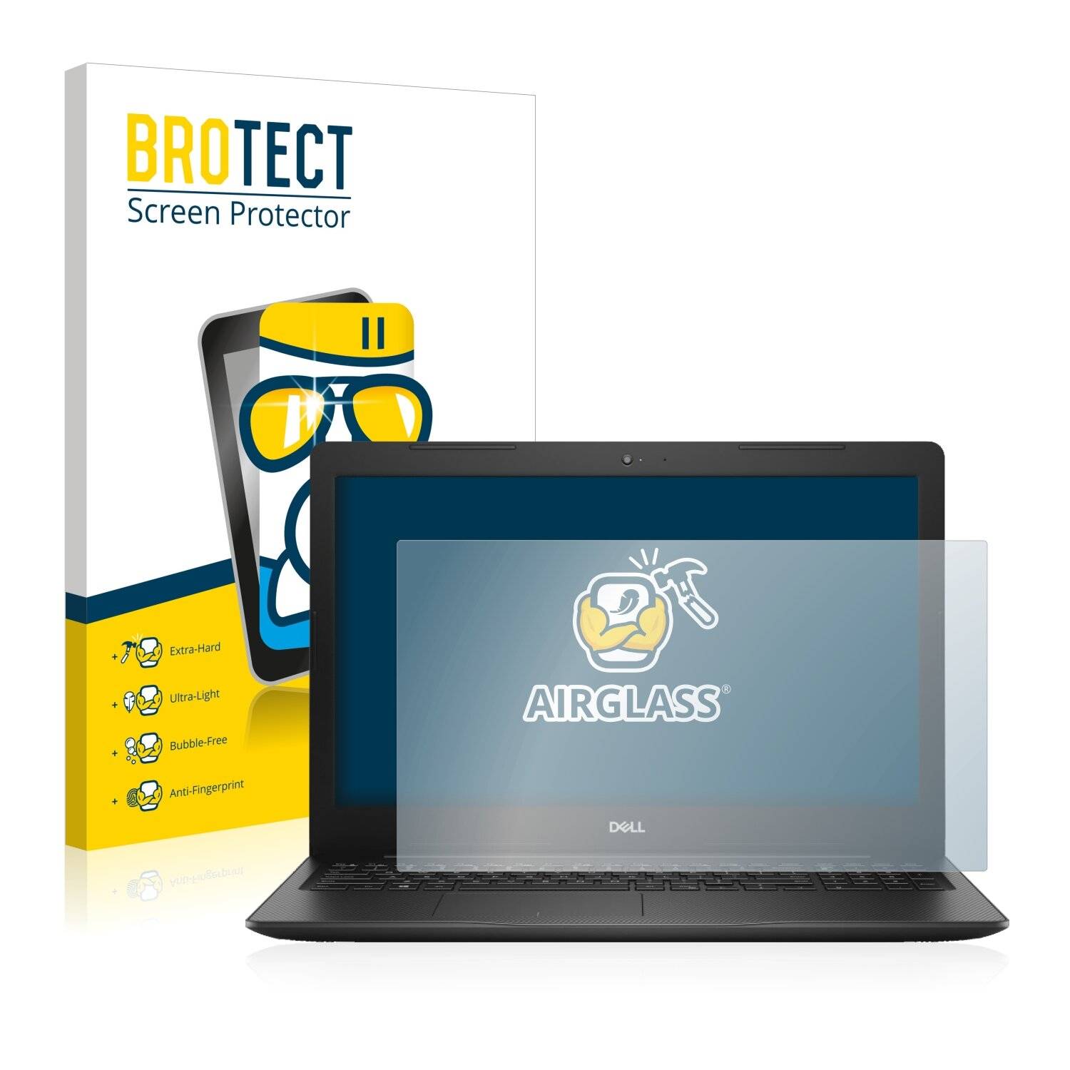 BROTECT AirGlass Schutzglas Folie für Dell Inspiron 15