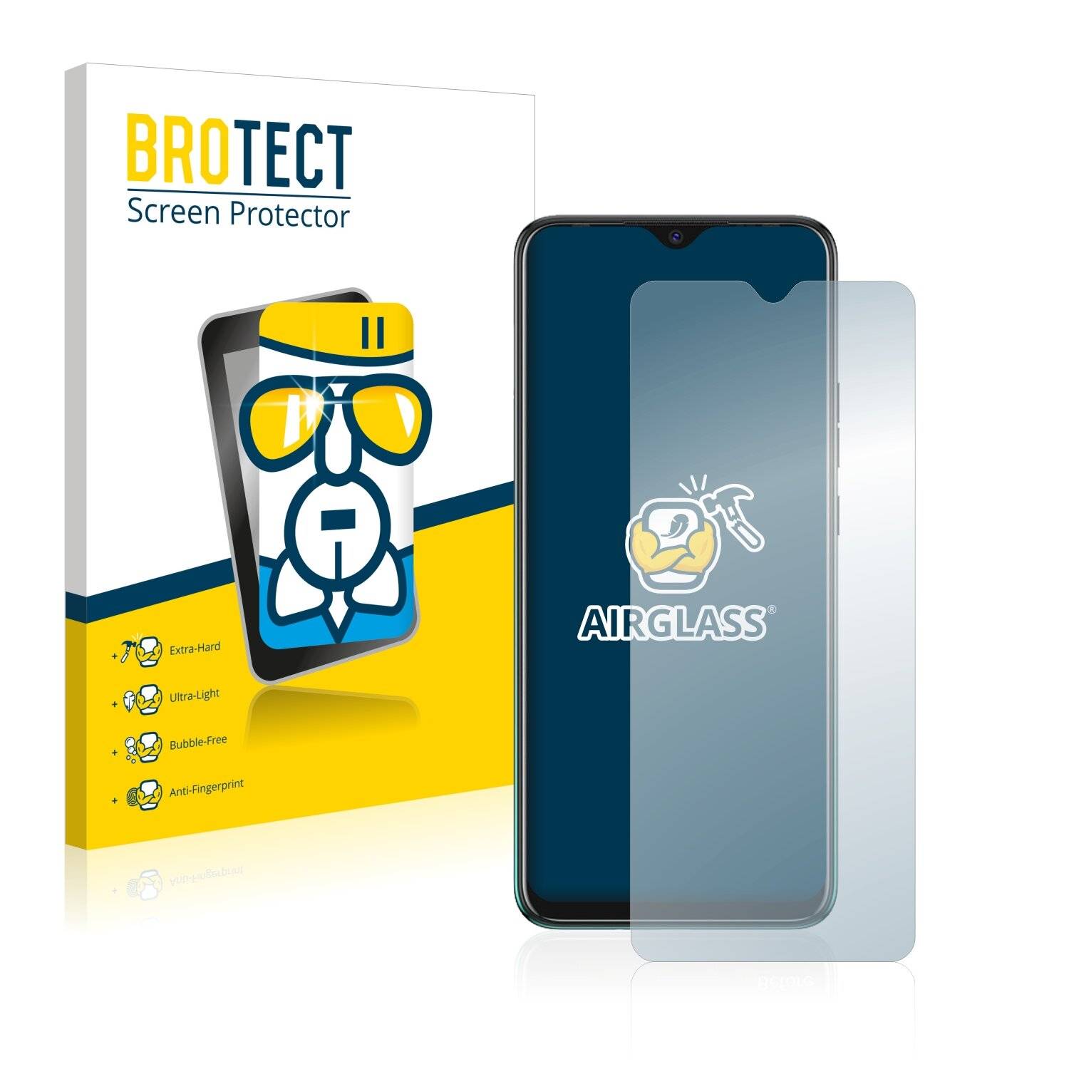 BROTECT AirGlass Schutzglas Folie für Tecno Spark