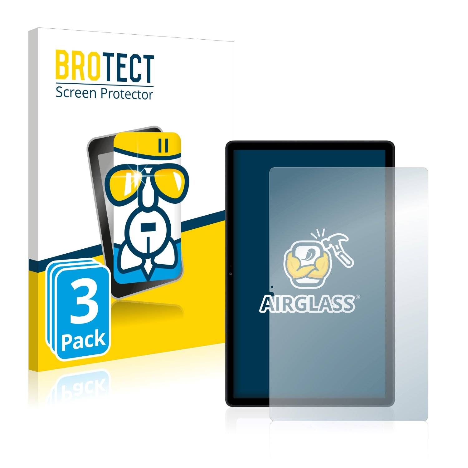 3x BROTECT AirGlass Schutzglas Folie für Samsung Galaxy Tab A7 10.4 LTE