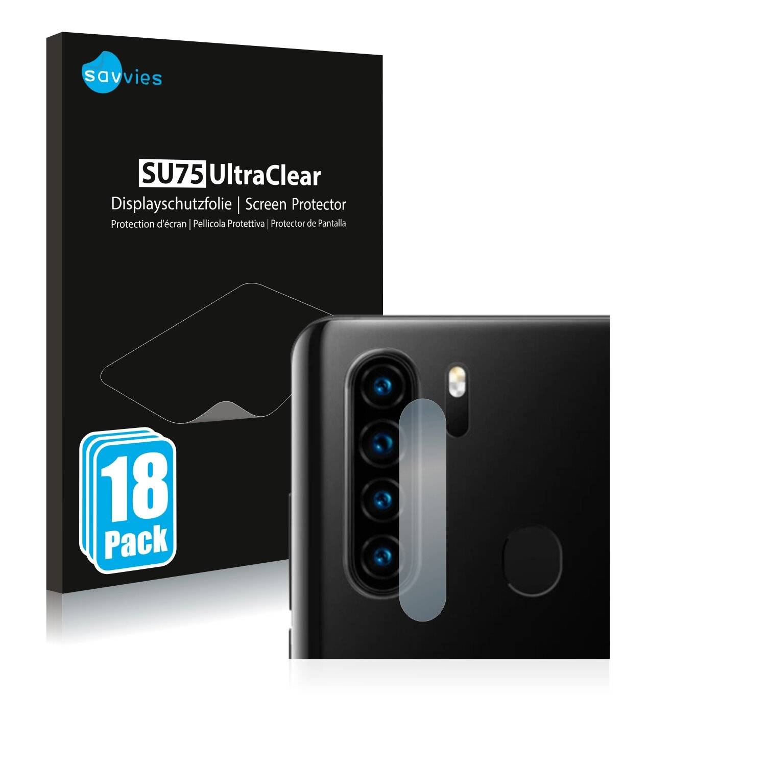 18x Savvies SU75 Displayschutzfolie für Blackview A80 Pro (NUR