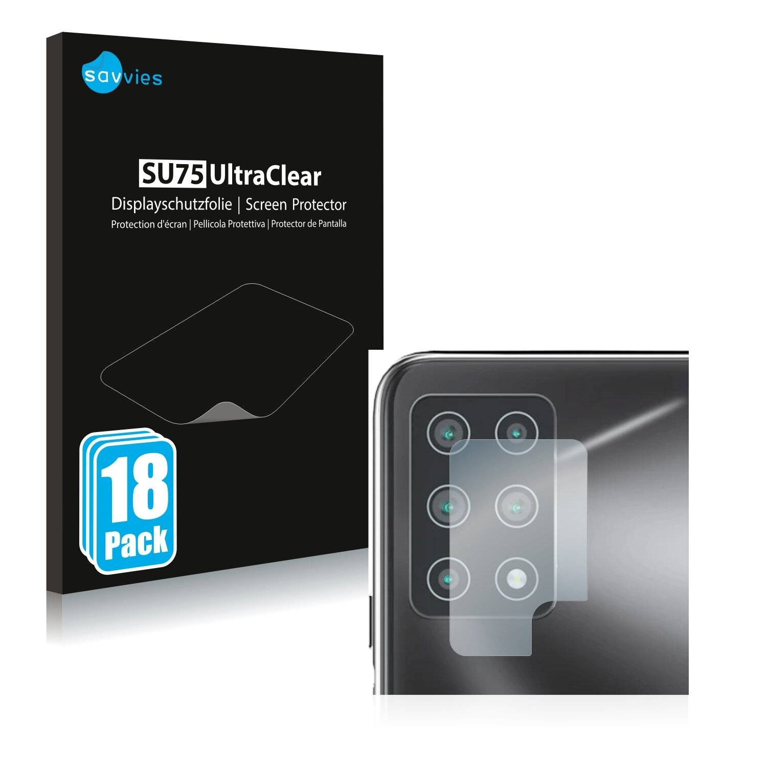 18x Savvies SU75 Displayschutzfolie für Cubot X30 (NUR