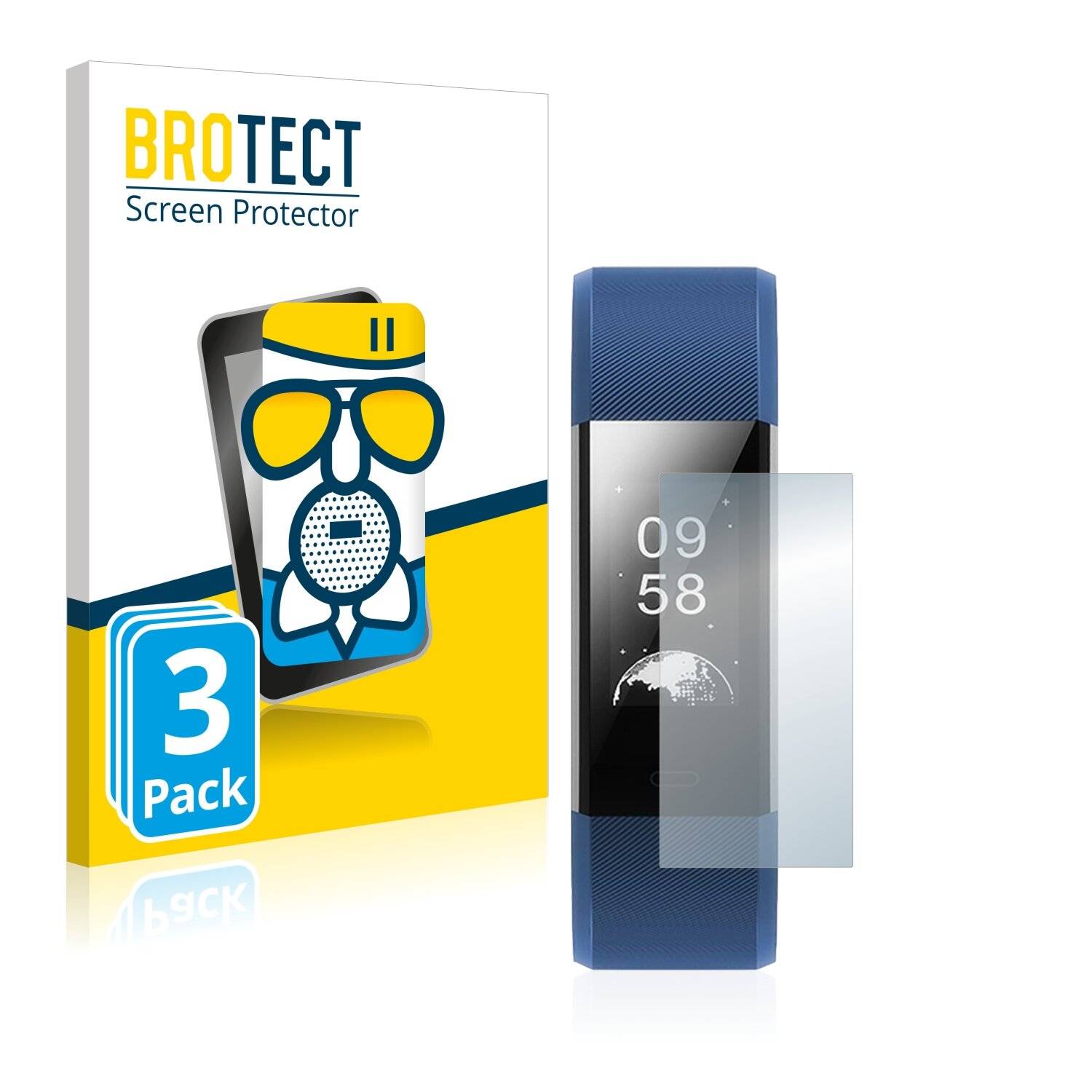 3x BROTECT AirGlass Matte Schutzglas Folie für Toobur