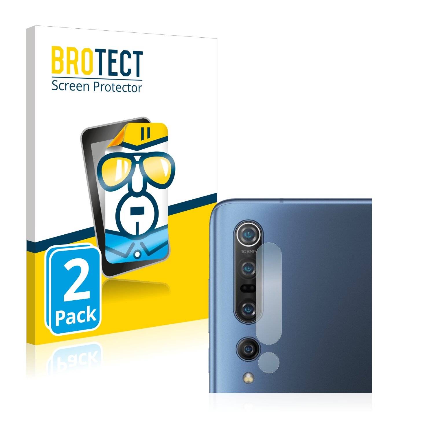2x BROTECT HD-Clear Displayschutzfolie für Xiaomi Mi 10 Pro (NUR