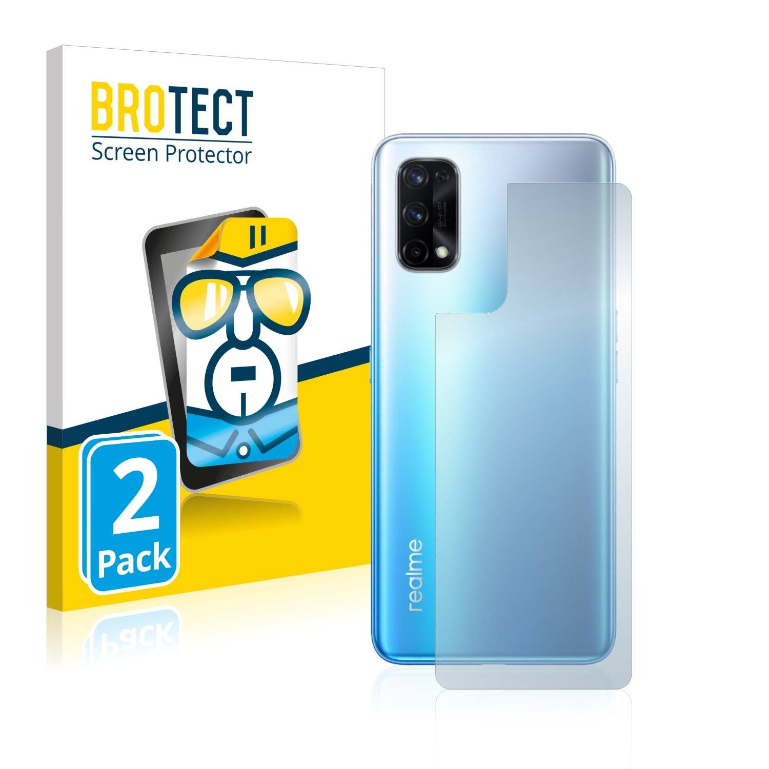 2x BROTECT HD-Clear Displayschutzfolie für Realme X7