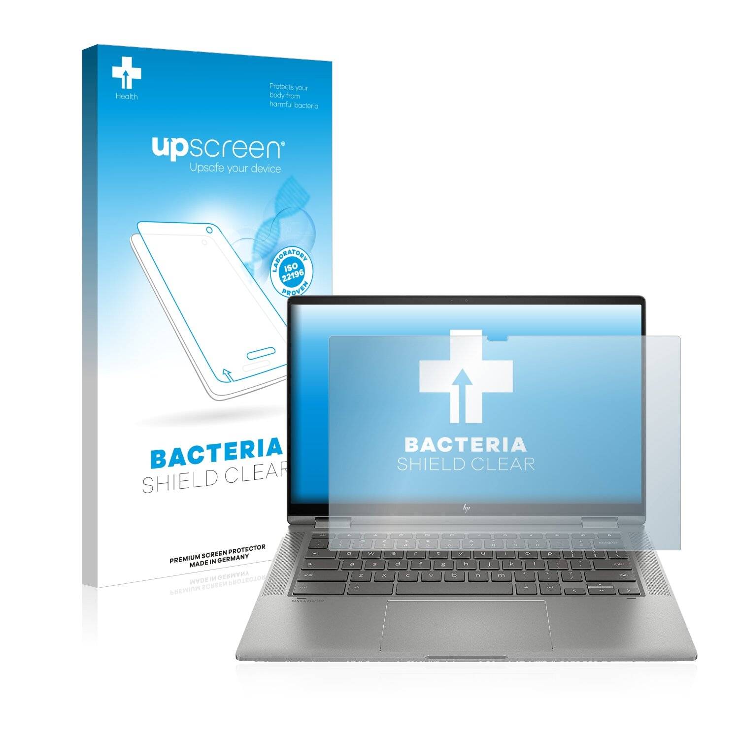 upscreen Bacteria Shield Clear Premium Antibakterielle Displayschutzfolie für HP Cromebook