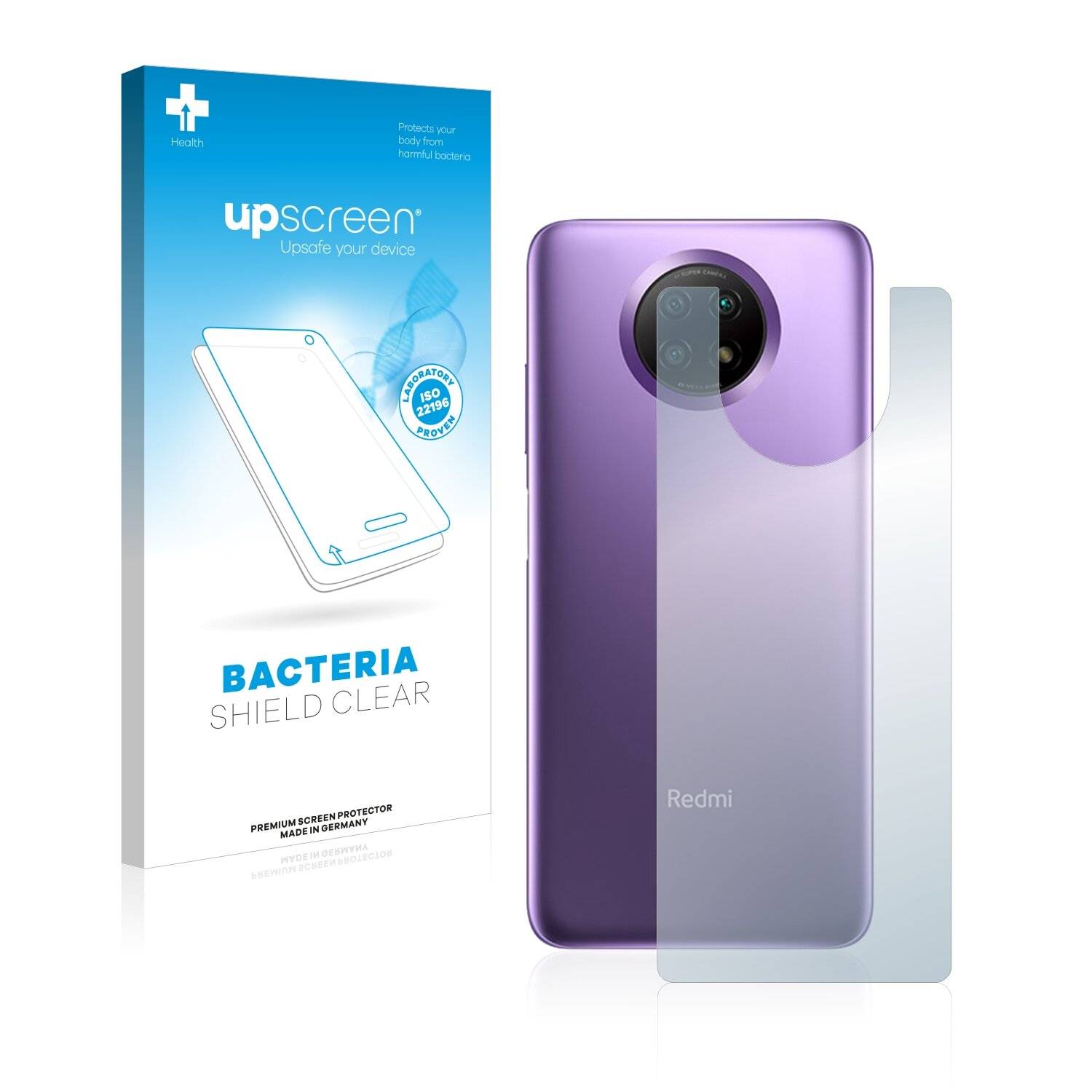 upscreen Bacteria Shield Clear Premium Antibakterielle Displayschutzfolie für Xiaomi Redmi