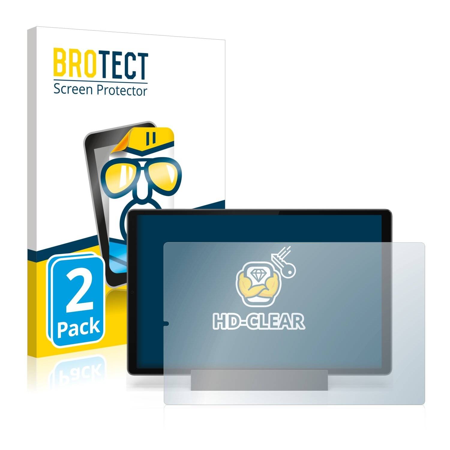 2x BROTECT HD-Clear Displayschutzfolie für Lenovo SmartTab M10 Plus (2.