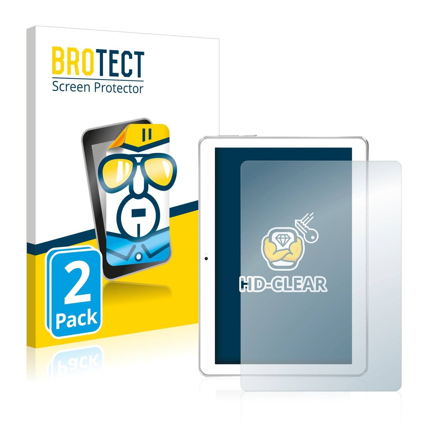 2x BROTECT HD-Clear Displayschutzfolie für Toscido X108