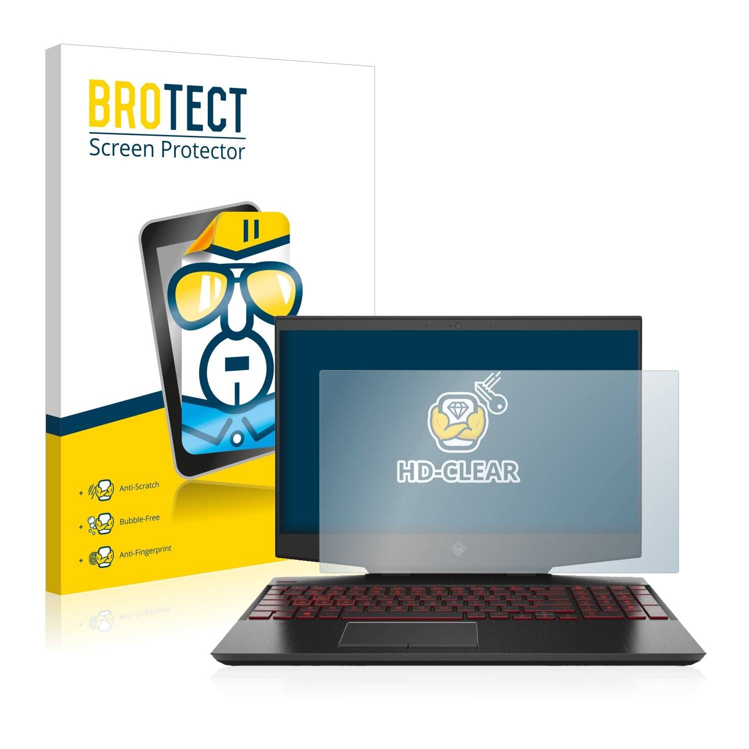 BROTECT HD-Clear Displayschutzfolie für HP Omen