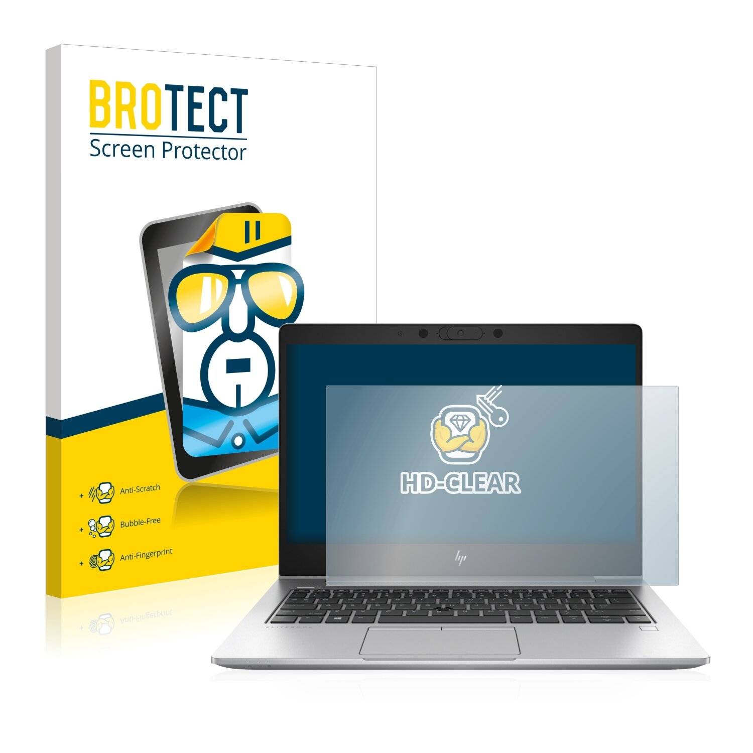 BROTECT HD-Clear Displayschutzfolie für HP EliteBook 830