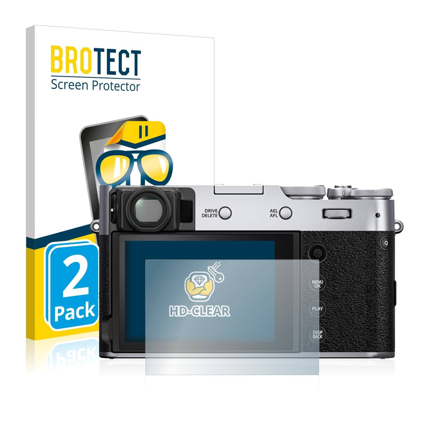 2x BROTECT HD-Clear Displayschutzfolie für Fujifilm
