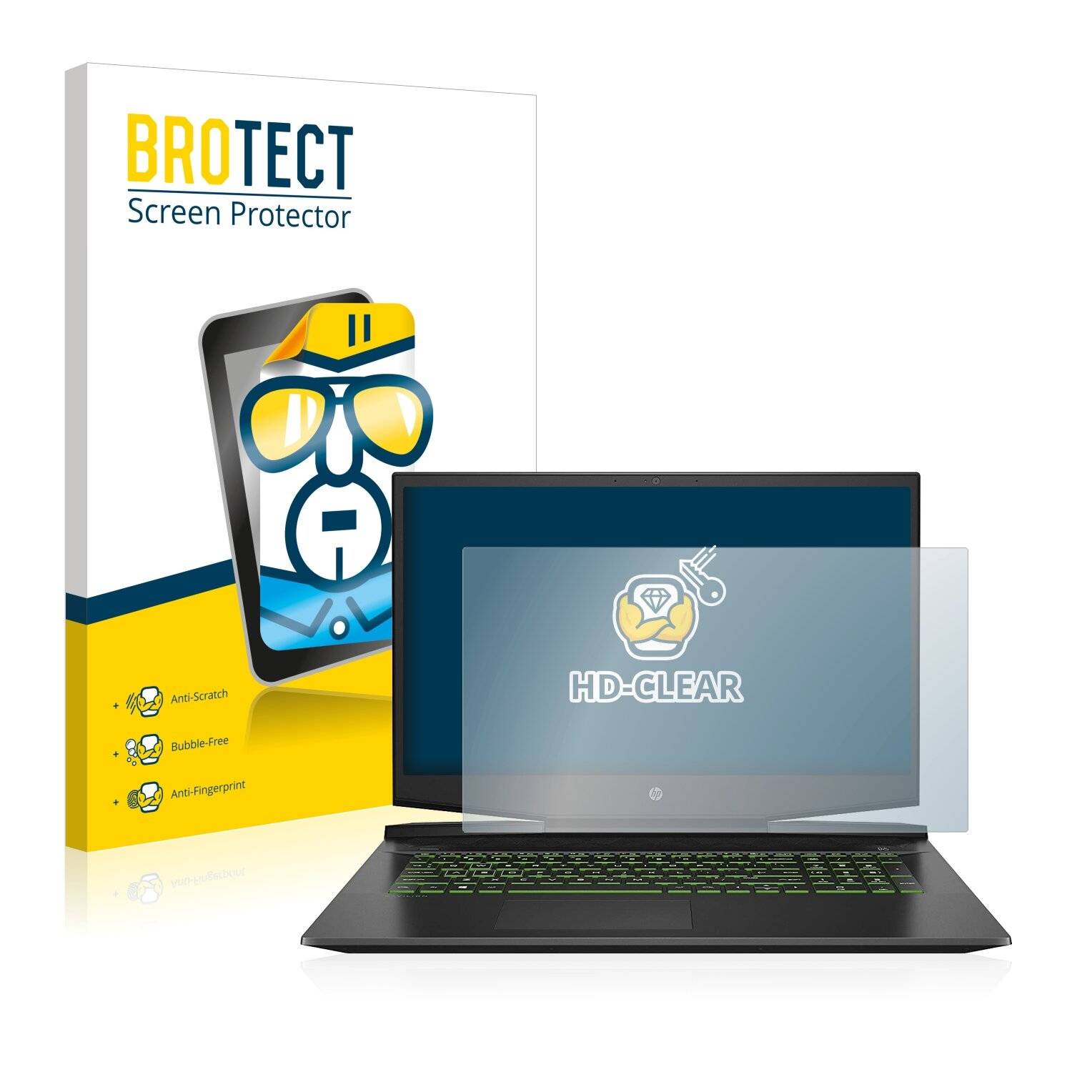 BROTECT HD-Clear Displayschutzfolie für HP Pavilion Gaming
