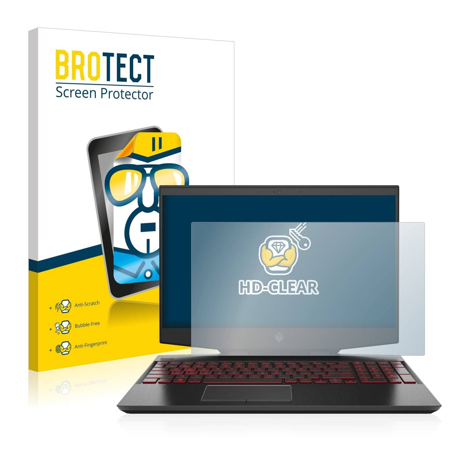 BROTECT HD-Clear Displayschutzfolie für HP Omen